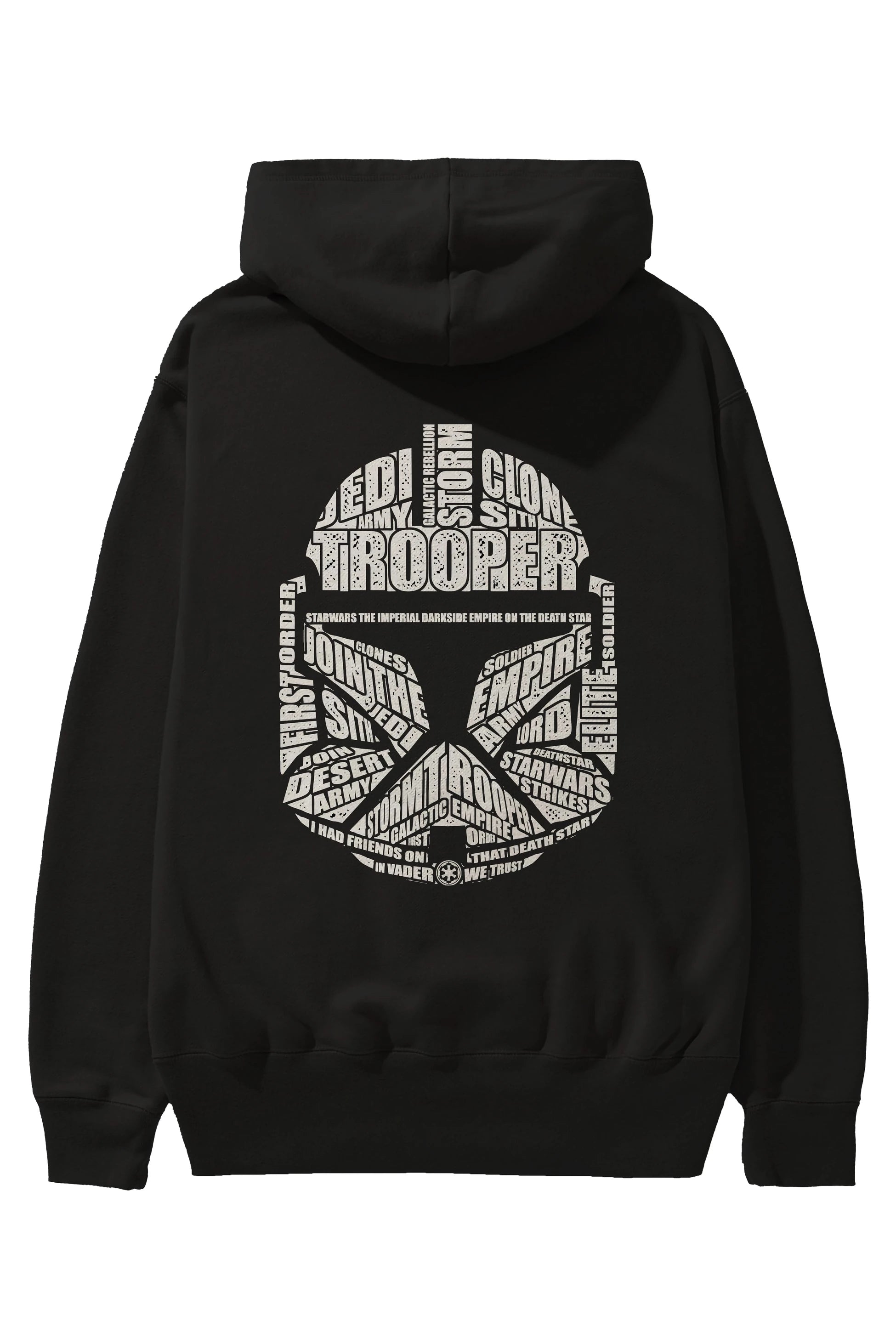 Trooper Arka Baskılı Hoodie Oversize Kapüşonlu Sweatshirt Erkek Kadın Unisex