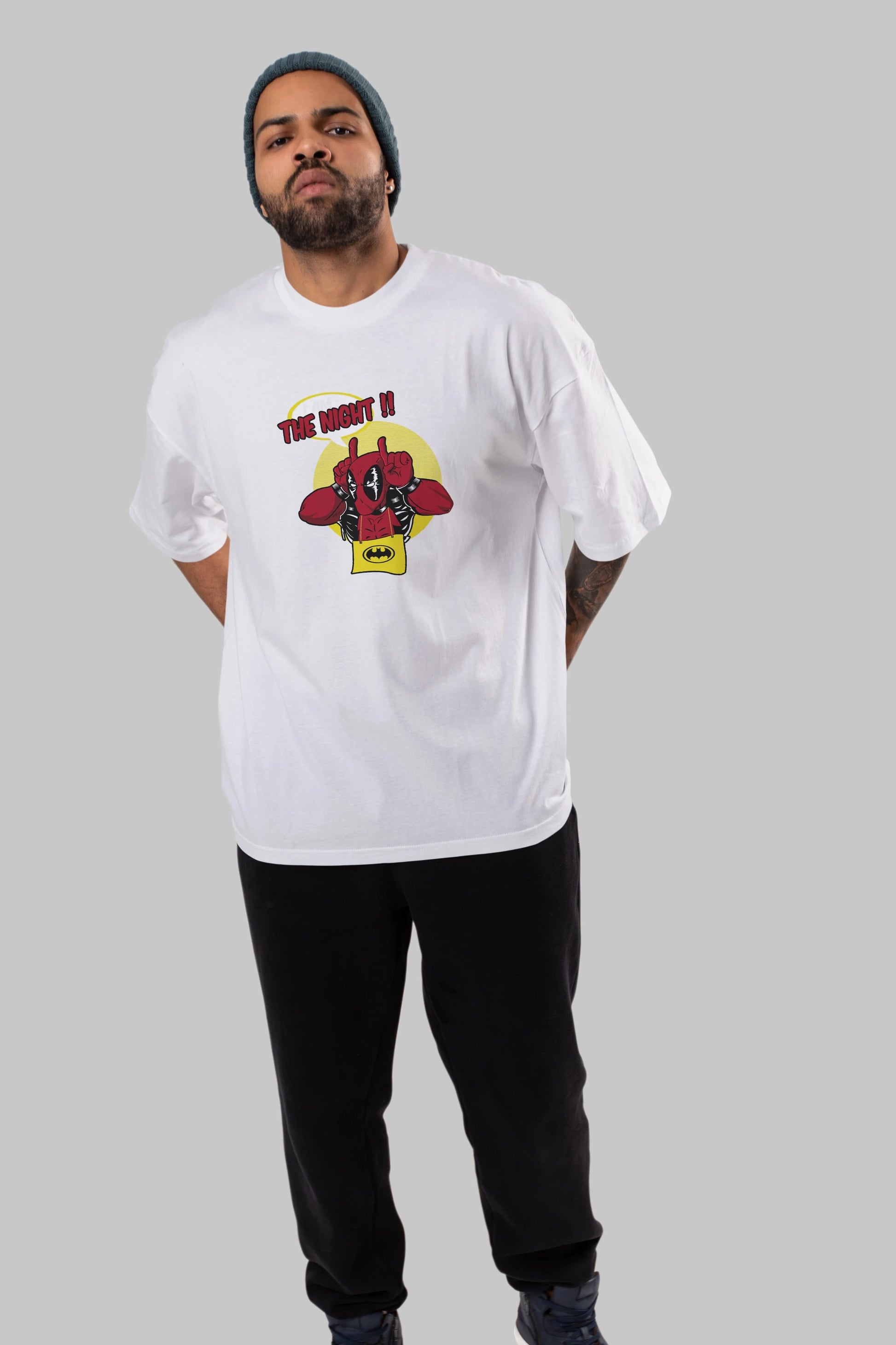 Deadpool (1) Ön Baskılı Oversize t-shirt Erkek Kadın Unisex %100 Pamuk Bisiklet Yaka tişort