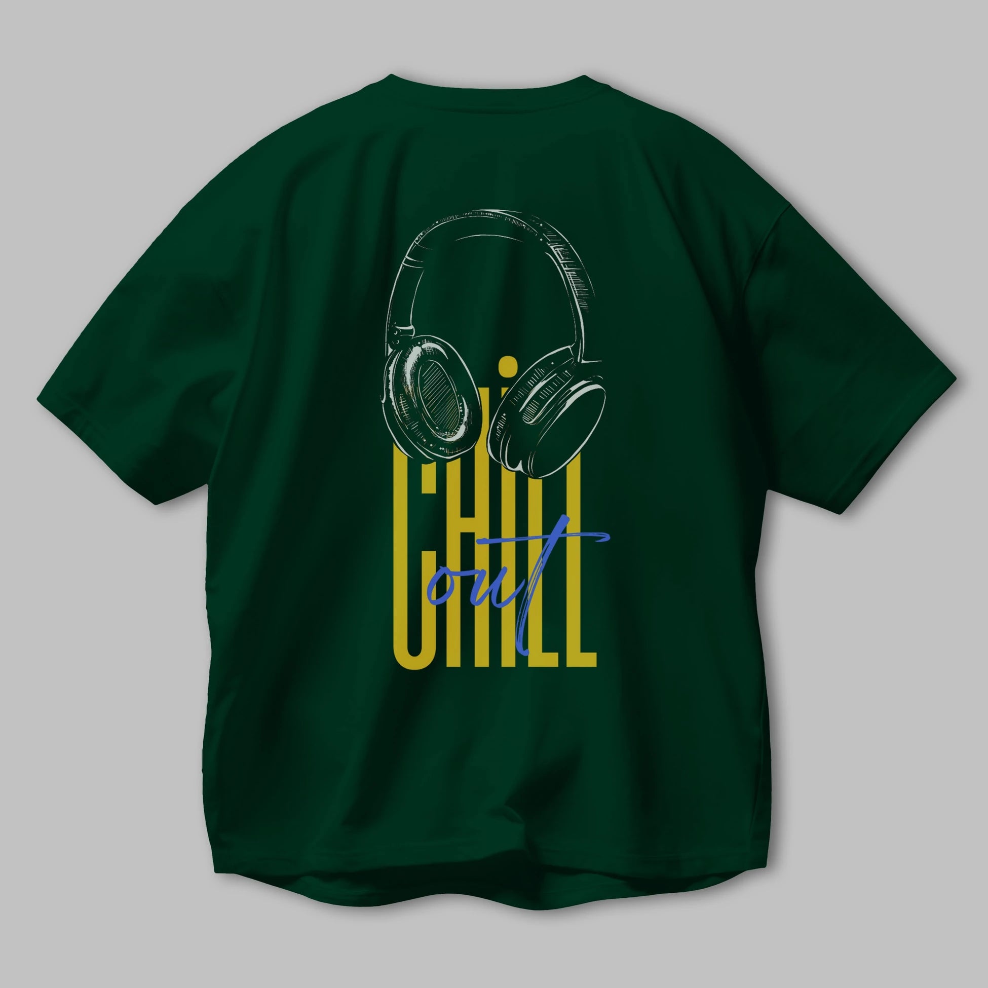 Chill Out Yazılı Arka Baskılı Oversize t-shirt Erkek Kadın Unisex