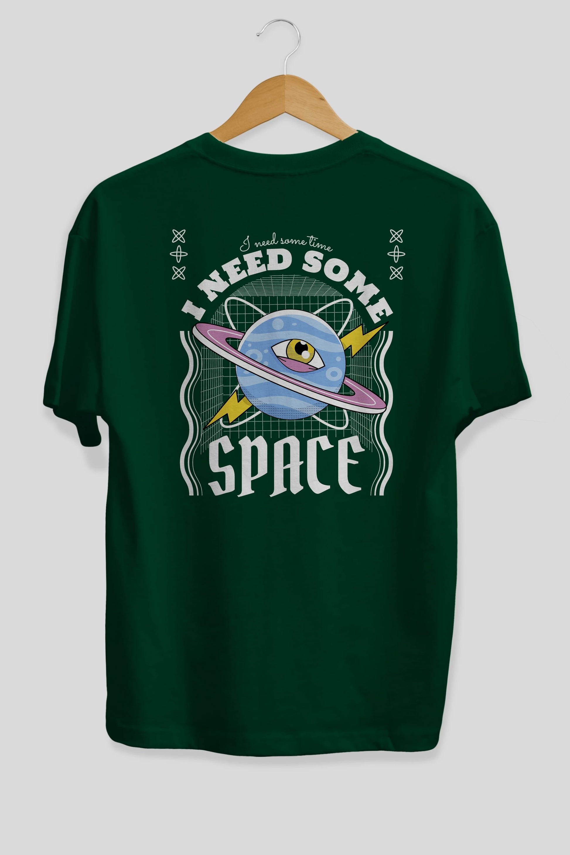 I Need Some Space Arka Baskılı Oversize t-shirt Erkek Kadın Unisex