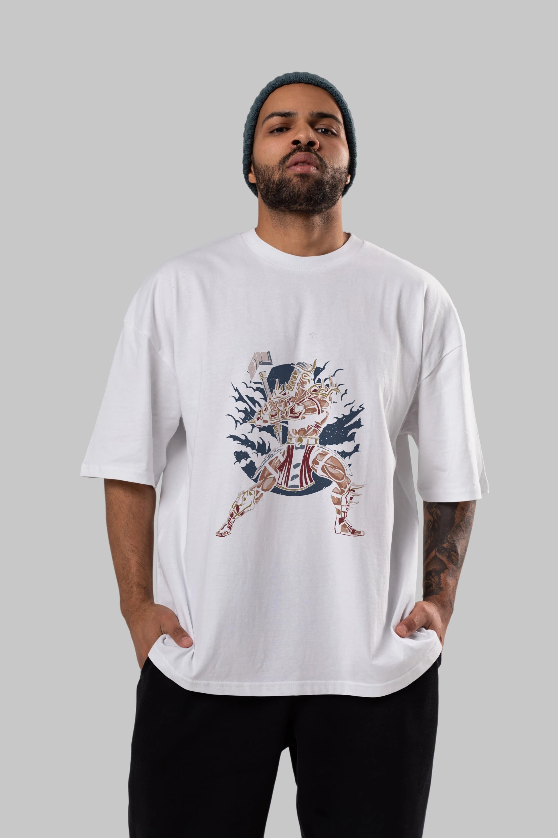 Emperor Ön Baskılı Oversize t-shirt Erkek Kadın Unisex %100 Pamuk tişort