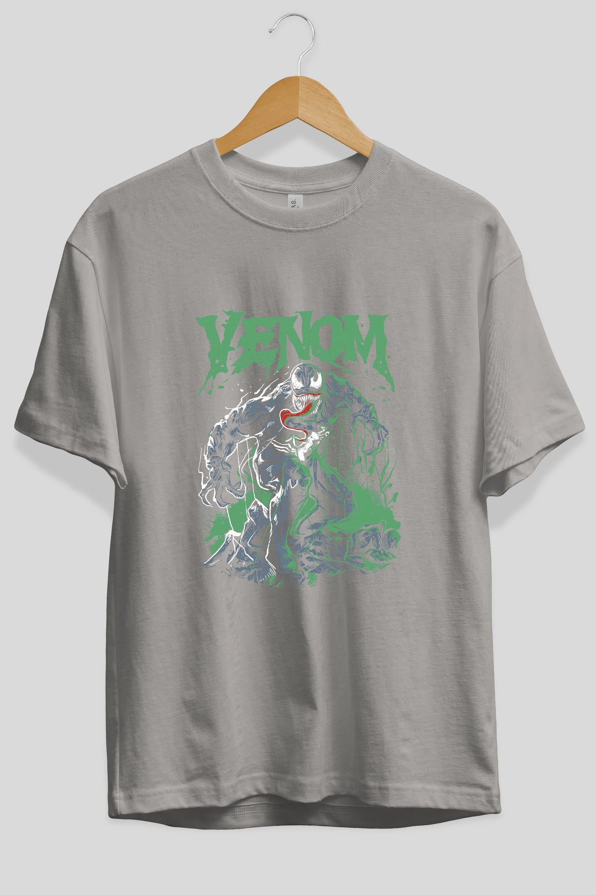 Venom (3) Ön Baskılı Oversize t-shirt Erkek Kadın Unisex %100 Pamuk Bisiklet Yaka tişort