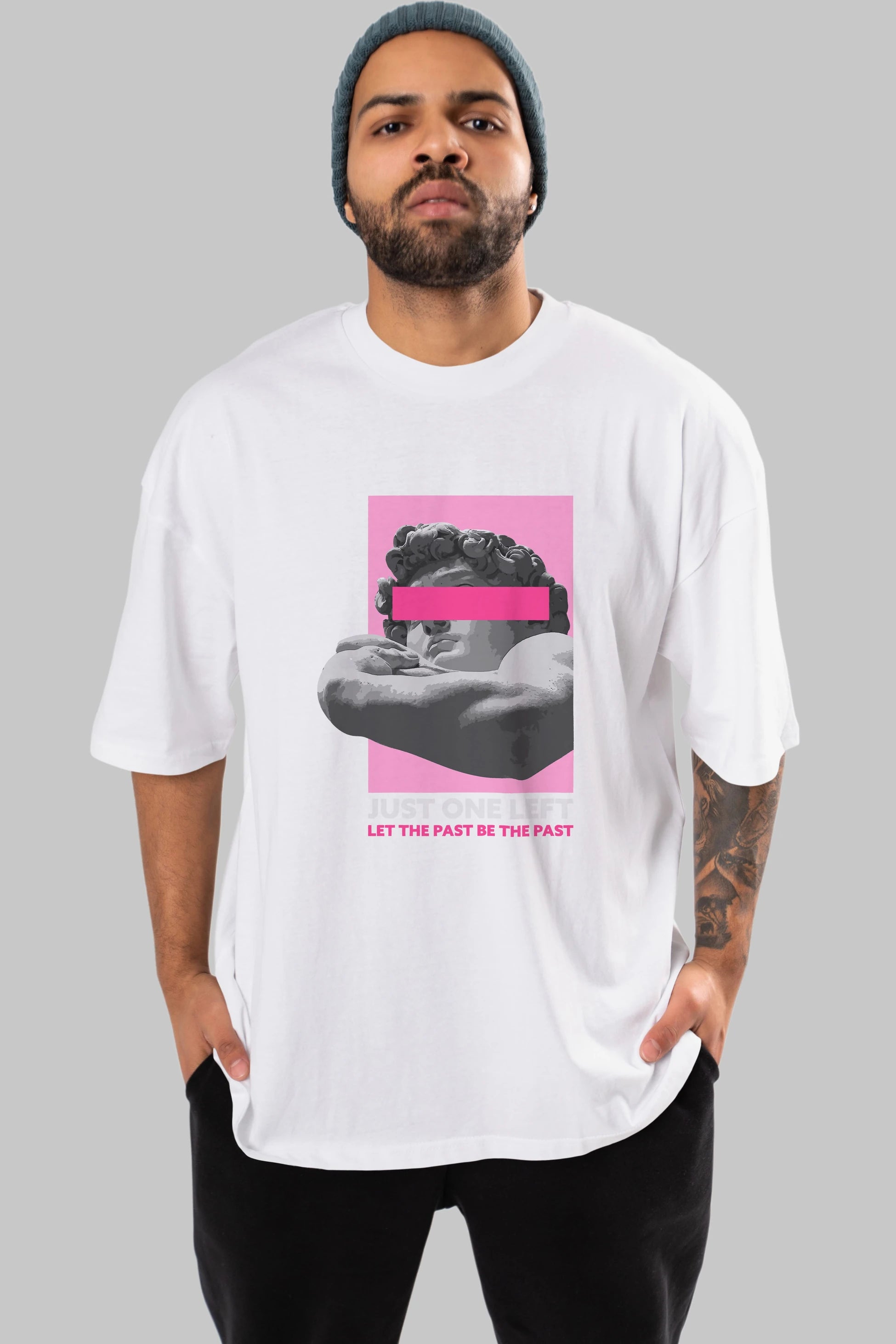 Just One Left Ön Baskılı Oversize t-shirt Erkek Kadın Unisex