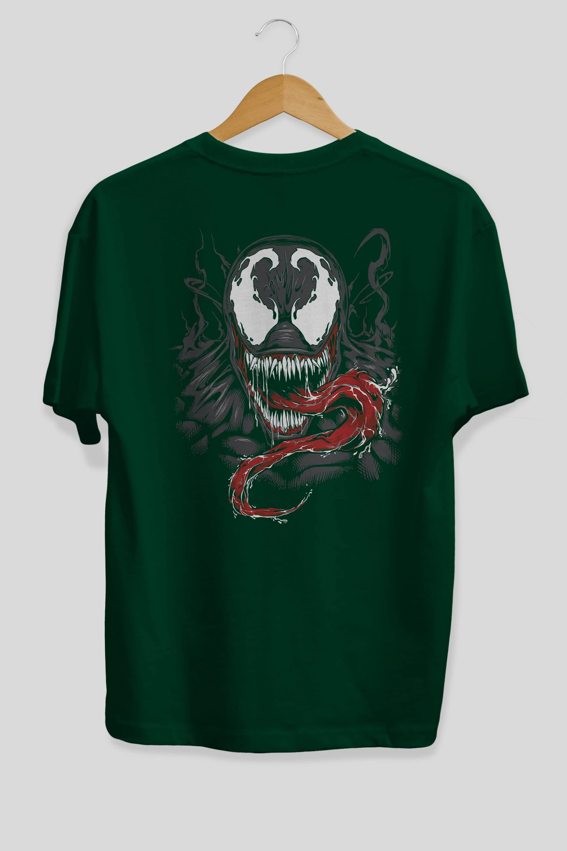 Venom (18) Arka Baskılı Oversize t-shirt Erkek Kadın Unisex %100 Pamuk Bisiklet Yaka tişort