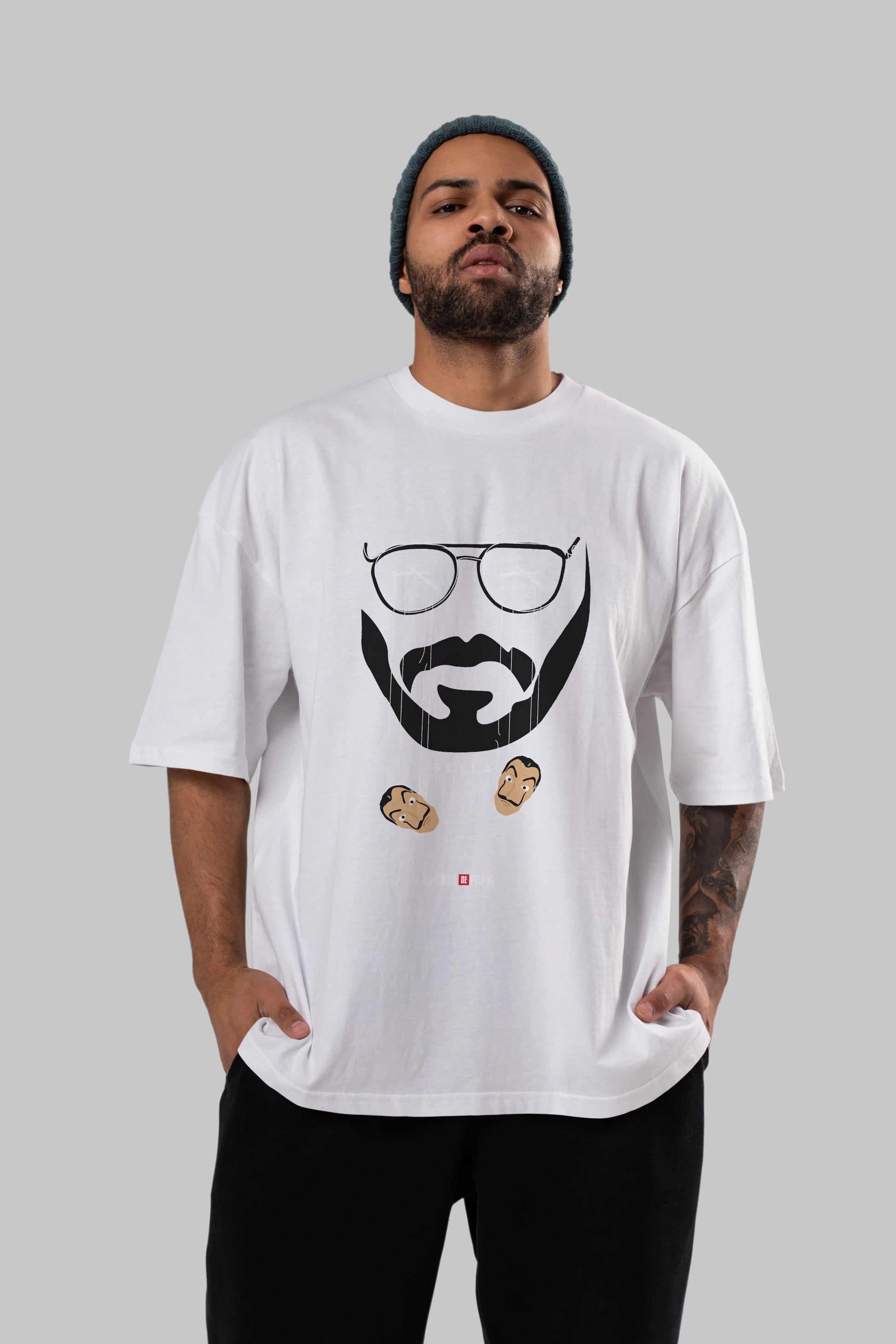 La Casa De Papel (11) Ön Baskılı Oversize t-shirt Erkek Kadın Unisex %100 Pamuk Bisiklet Yaka tişort