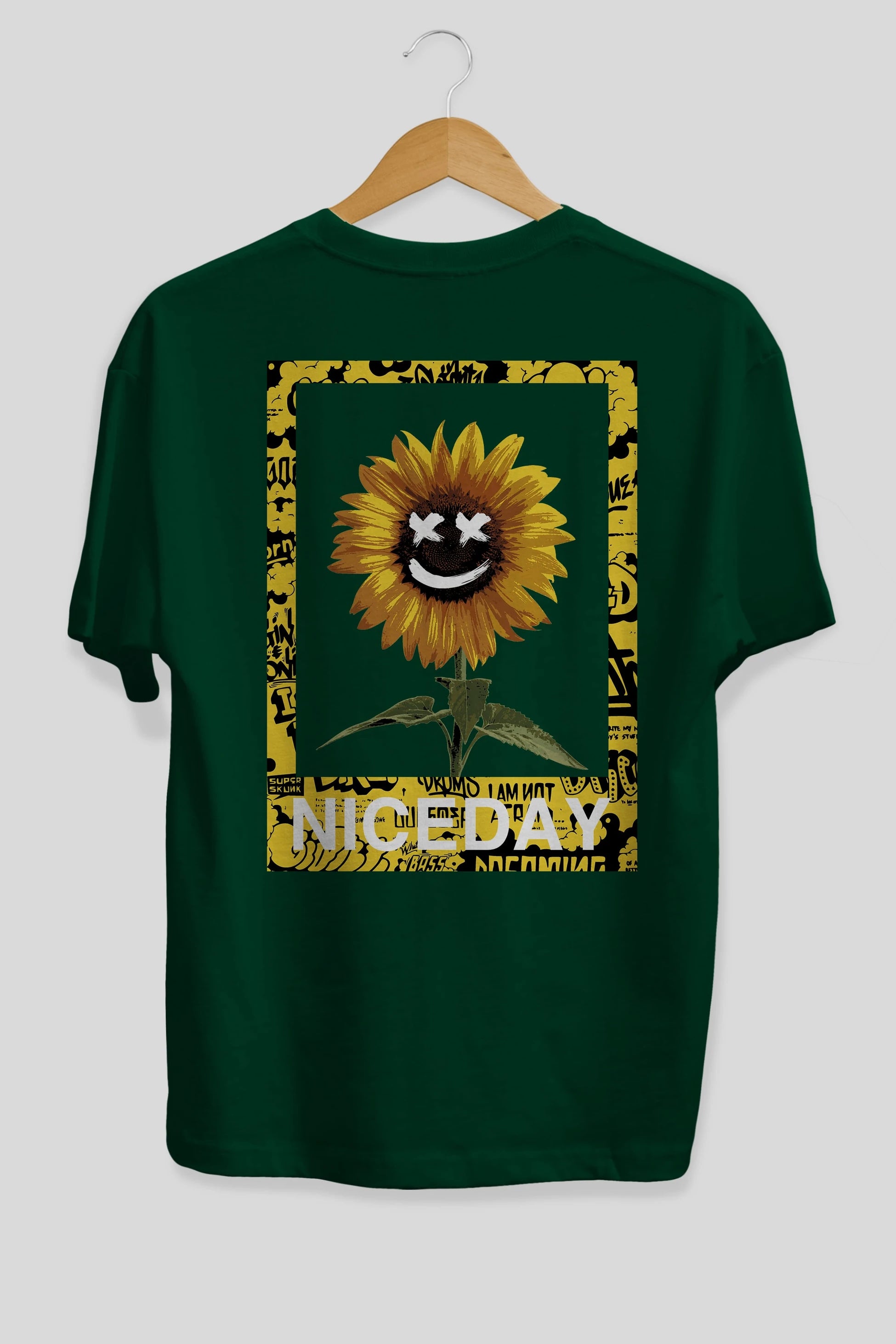 Niceday Streewear Arka Baskılı Oversize t-shirt Erkek Kadın Unisex