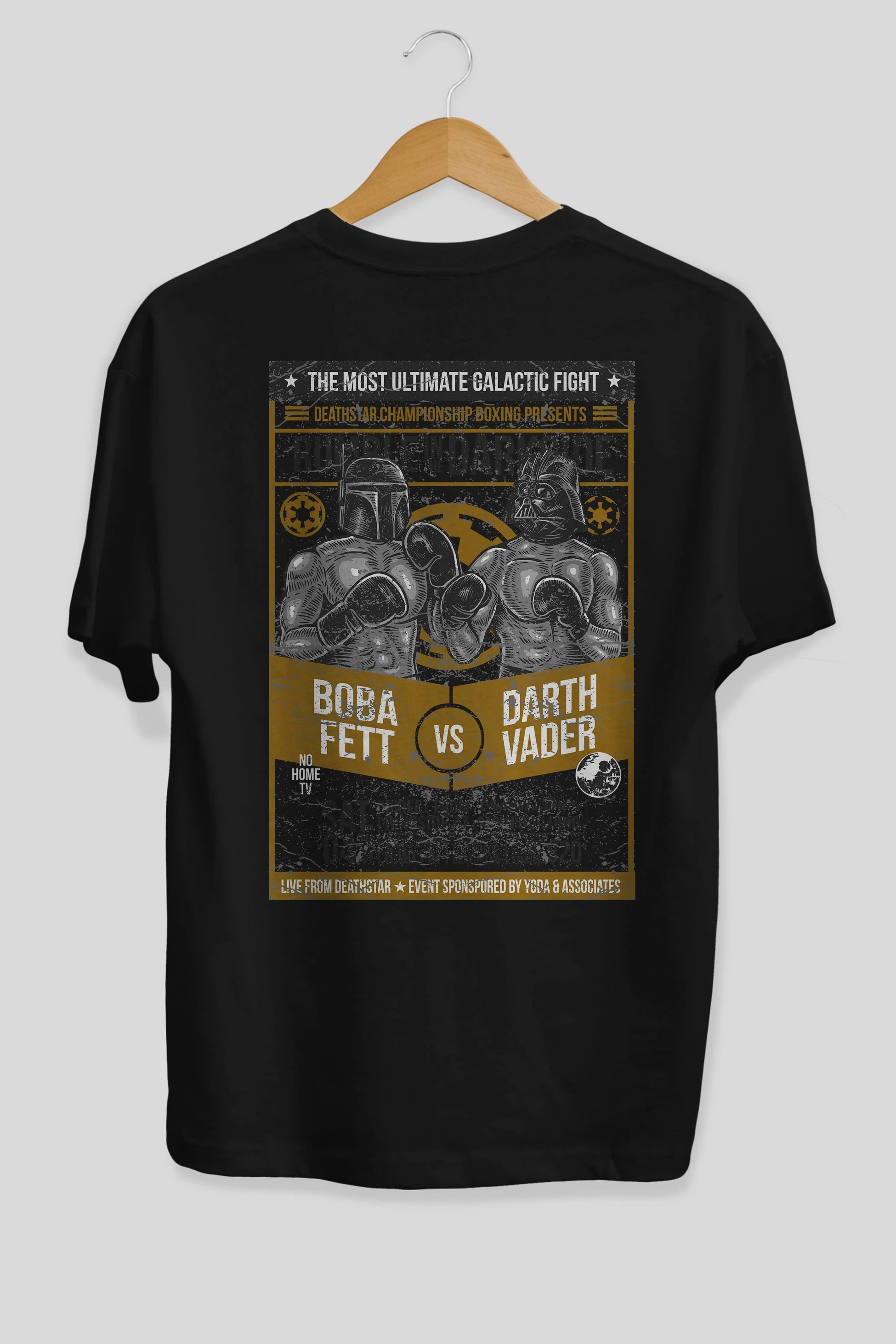 Rumble In The Darkside Arka Baskılı Oversize t-shirt Erkek Kadın Unisex %100 Pamuk