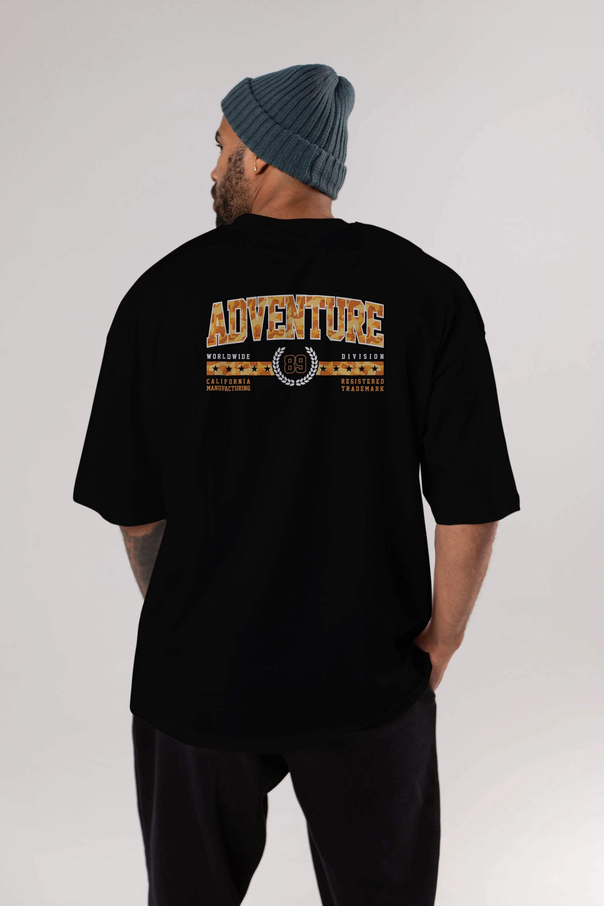 Adventure Arka Baskılı Oversize t-shirt Erkek Kadın Unisex