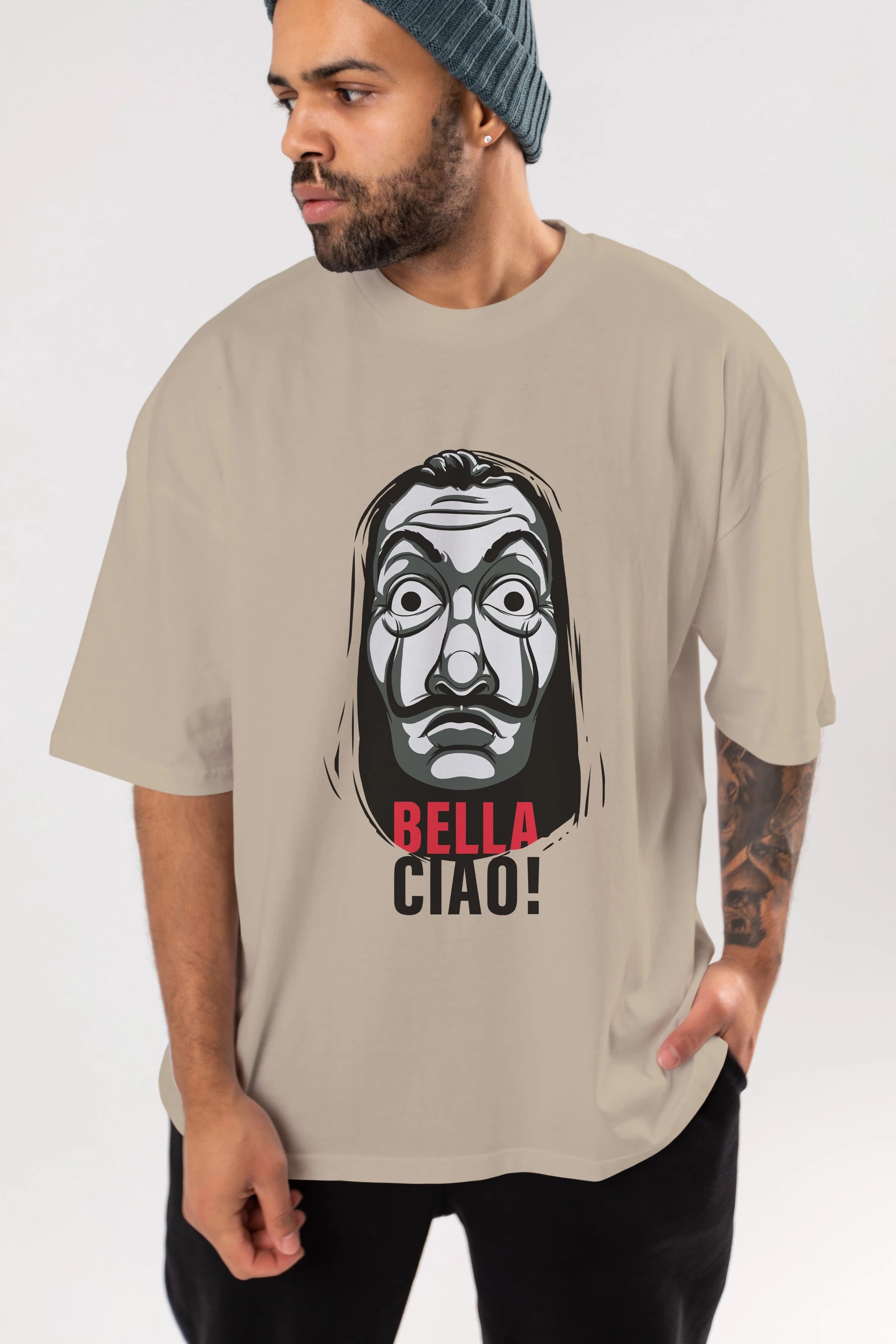 La Casa De Papel (12) Ön Baskılı Oversize t-shirt Erkek Kadın Unisex %100 Pamuk Bisiklet Yaka tişort