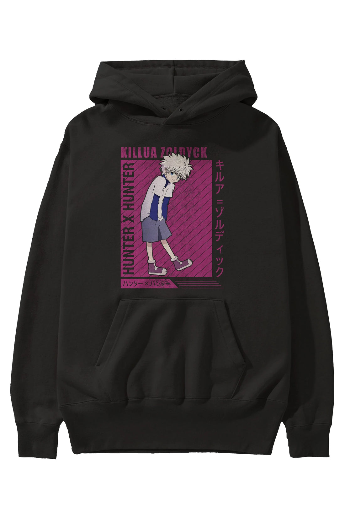 Killua Zoldyck 3 1 Anime Ön Baskılı Hoodie Oversize Kapüşonlu Sweatshirt Erkek Kadın Unisex