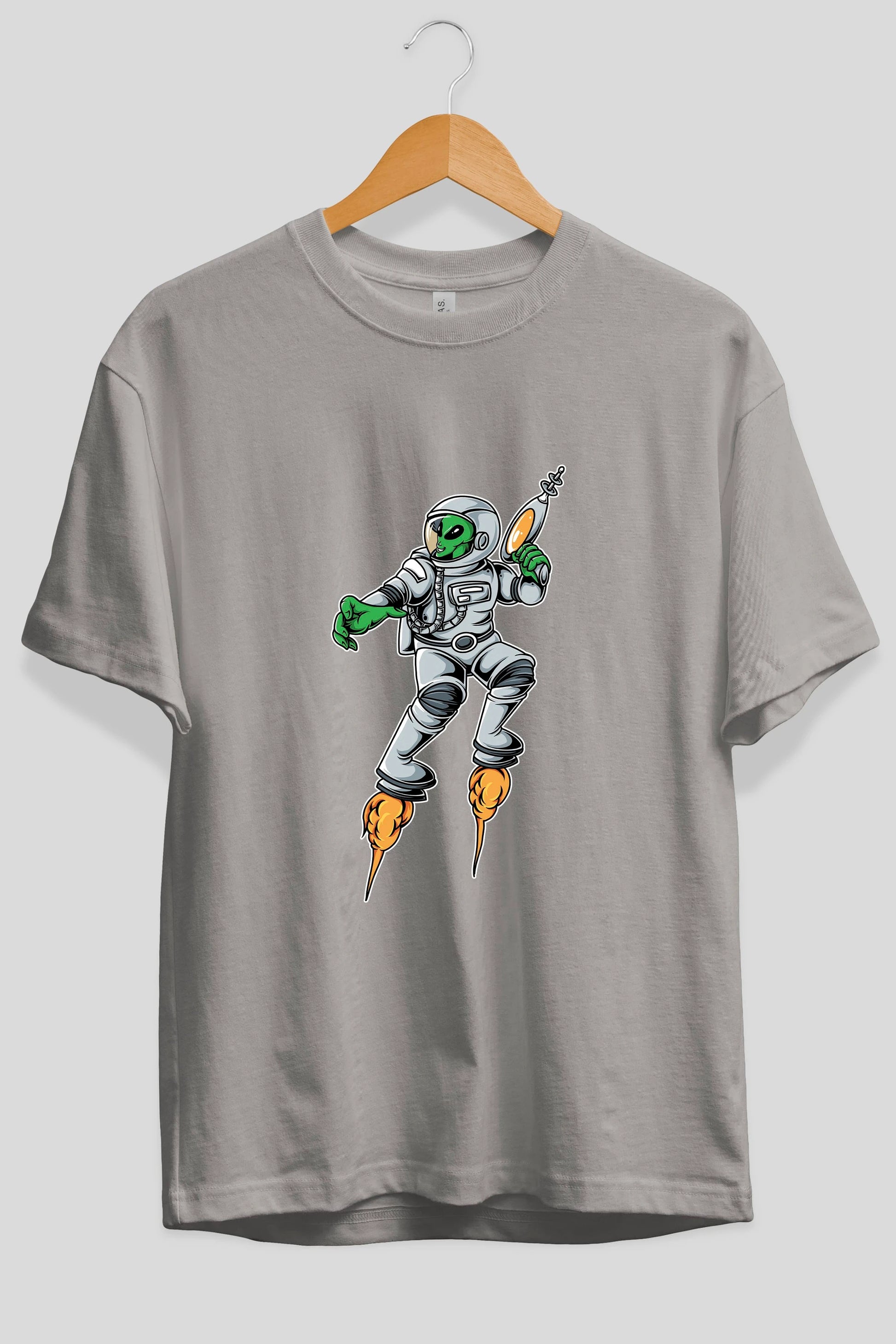 Alien Wars Tshirt Ön Baskılı Oversize t-shirt Erkek Kadın Unisex