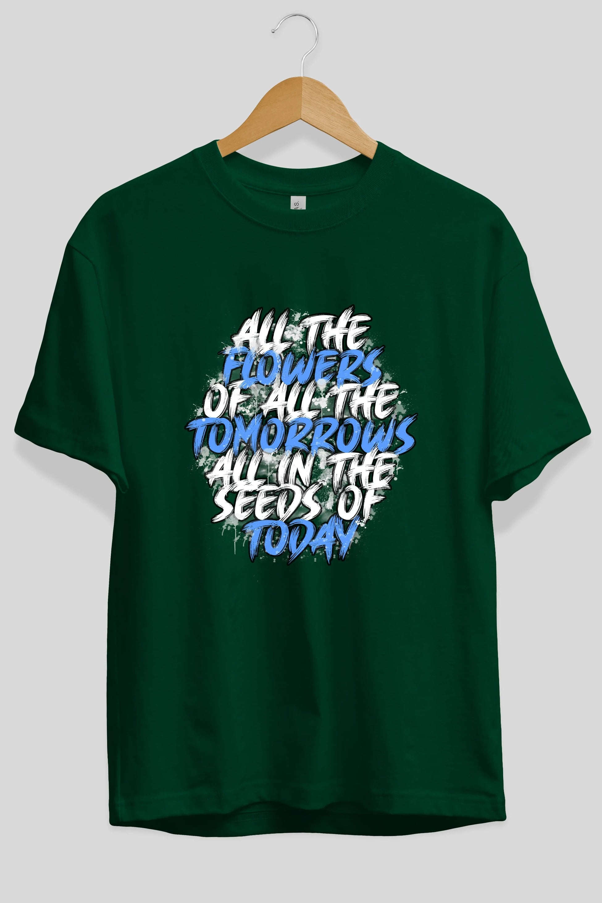 All The Flowers Ön Baskılı Oversize t-shirt Erkek Kadın Unisex