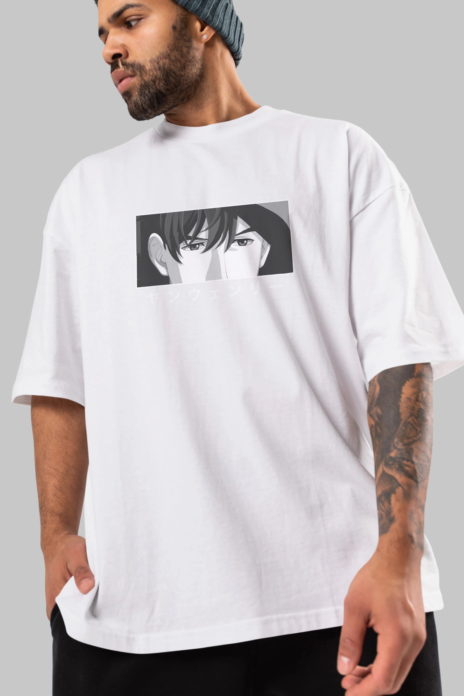 Wen-li Yang 1 Anime Ön Baskılı Oversize t-shirt %100 pamuk Erkek Kadın Unisex
