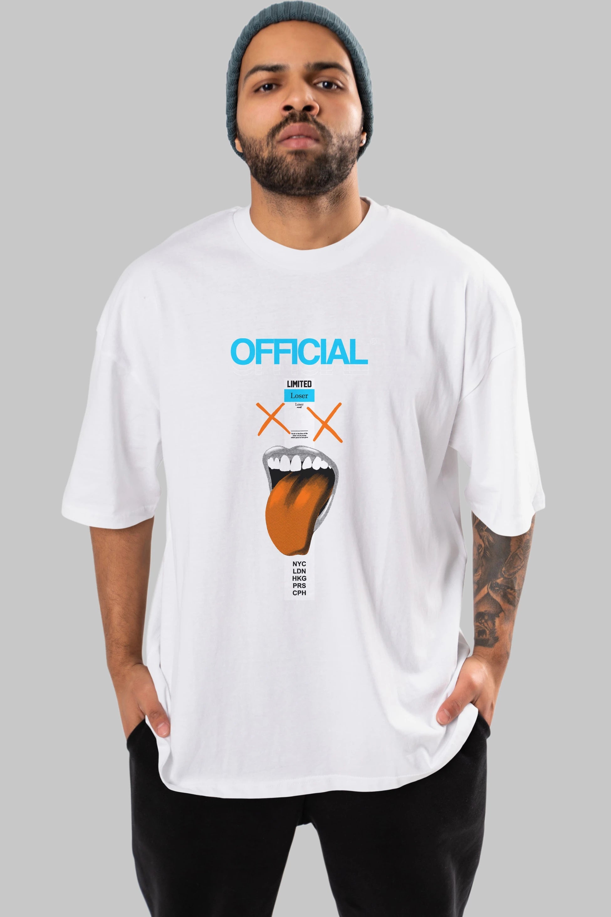 Official Loser Ön Baskılı Oversize t-shirt Erkek Kadın Unisex