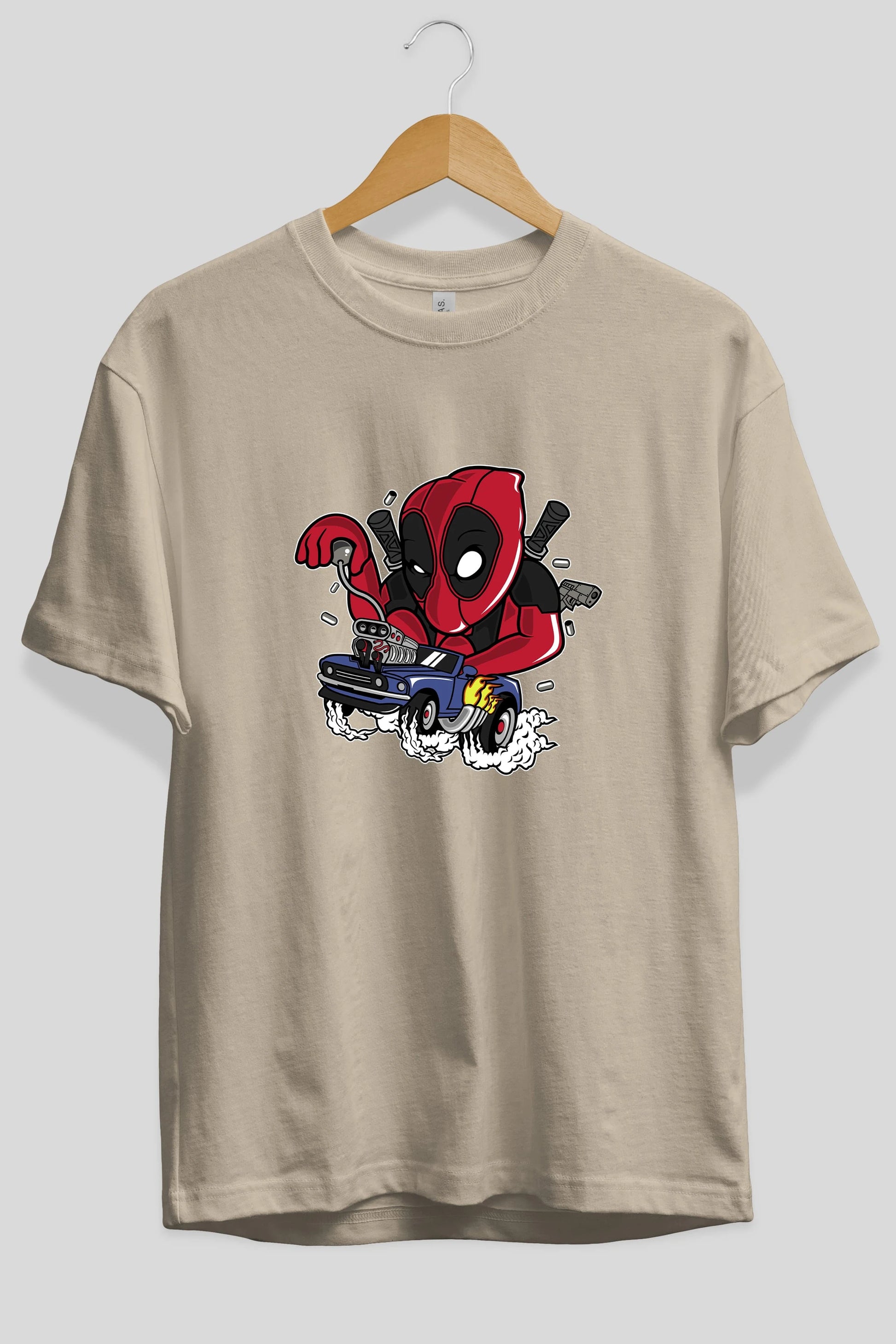 Deadpool (21) Ön Baskılı Oversize t-shirt Erkek Kadın Unisex %100 Pamuk Bisiklet Yaka tişort