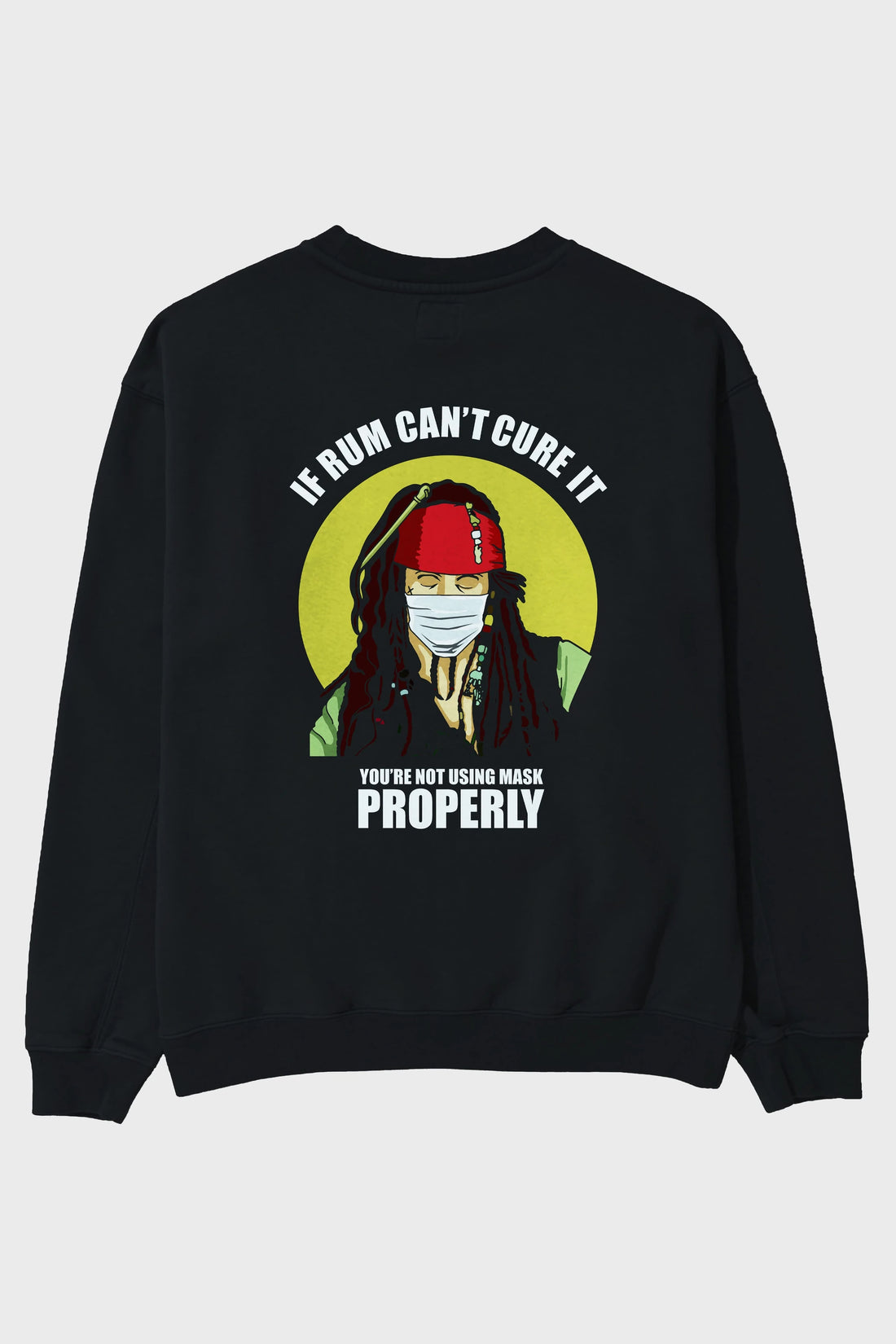 Pirates Maker Arka Baskılı Oversize Sweatshirt Erkek Kadın Unisex