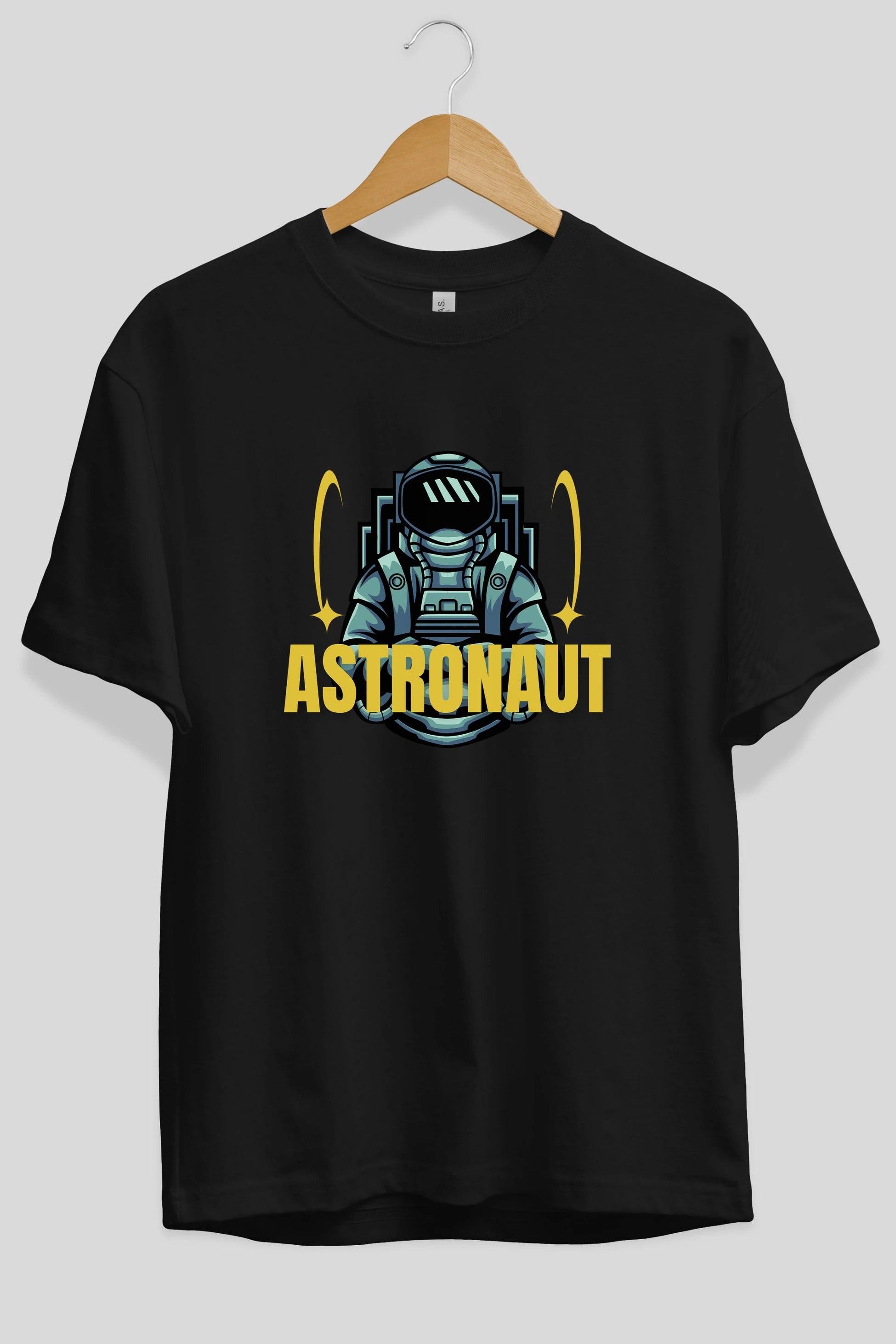 Astronaut Ön Baskılı Oversize t-shirt Erkek Kadın Unisex