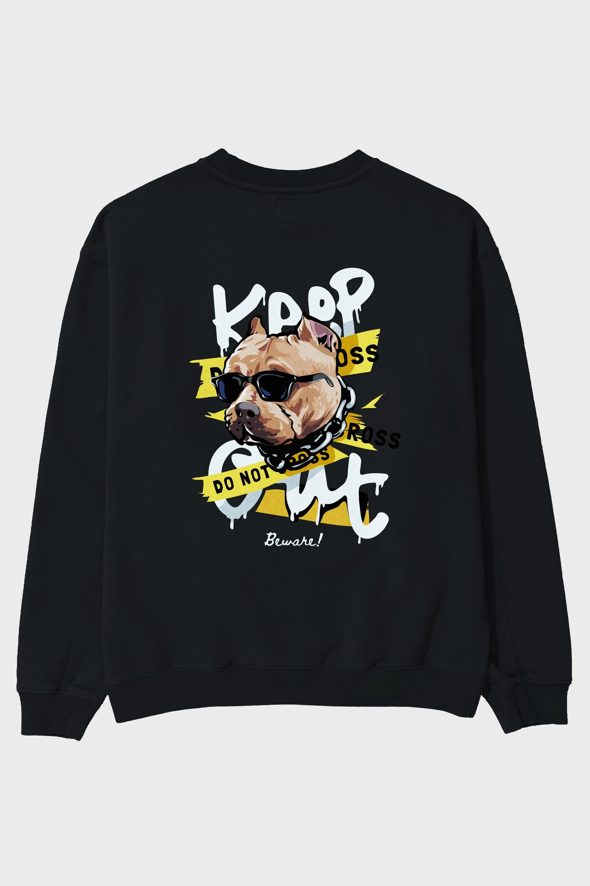 Teddy Bear Keep Arka Baskılı Oversize Sweatshirt Erkek Kadın Unisex