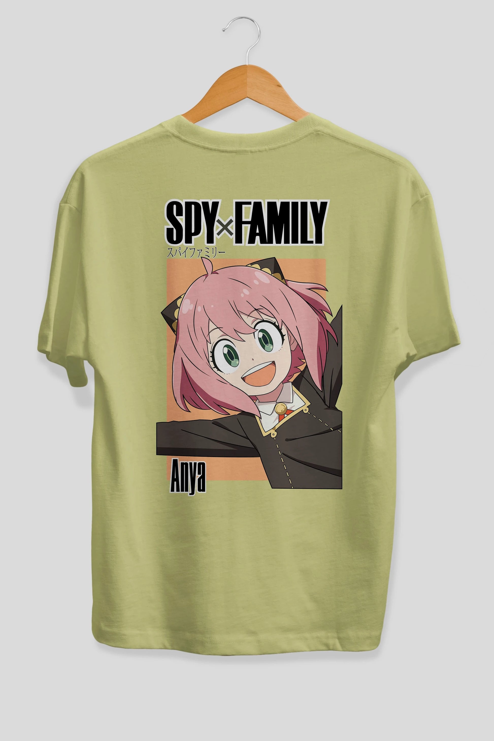 SPY X FAMILY Anya Anime Arka Baskılı Oversize t-shirt Erkek Kadın Unisex