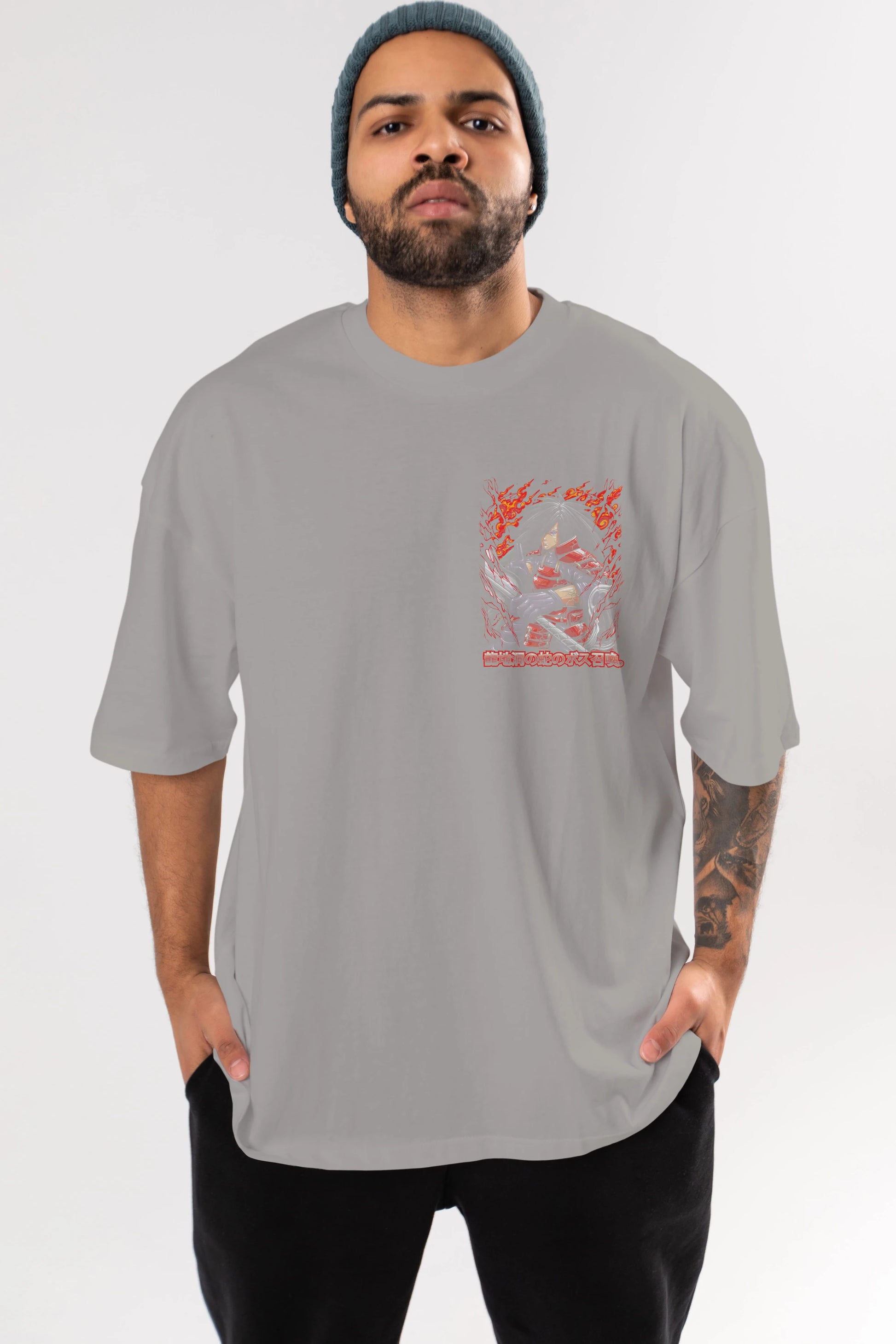 NARUTO (12) Ön Sol Baskılı Oversize t-shirt Erkek Kadın Unisex %100 Pamuk Bisiklet Yaka tişort