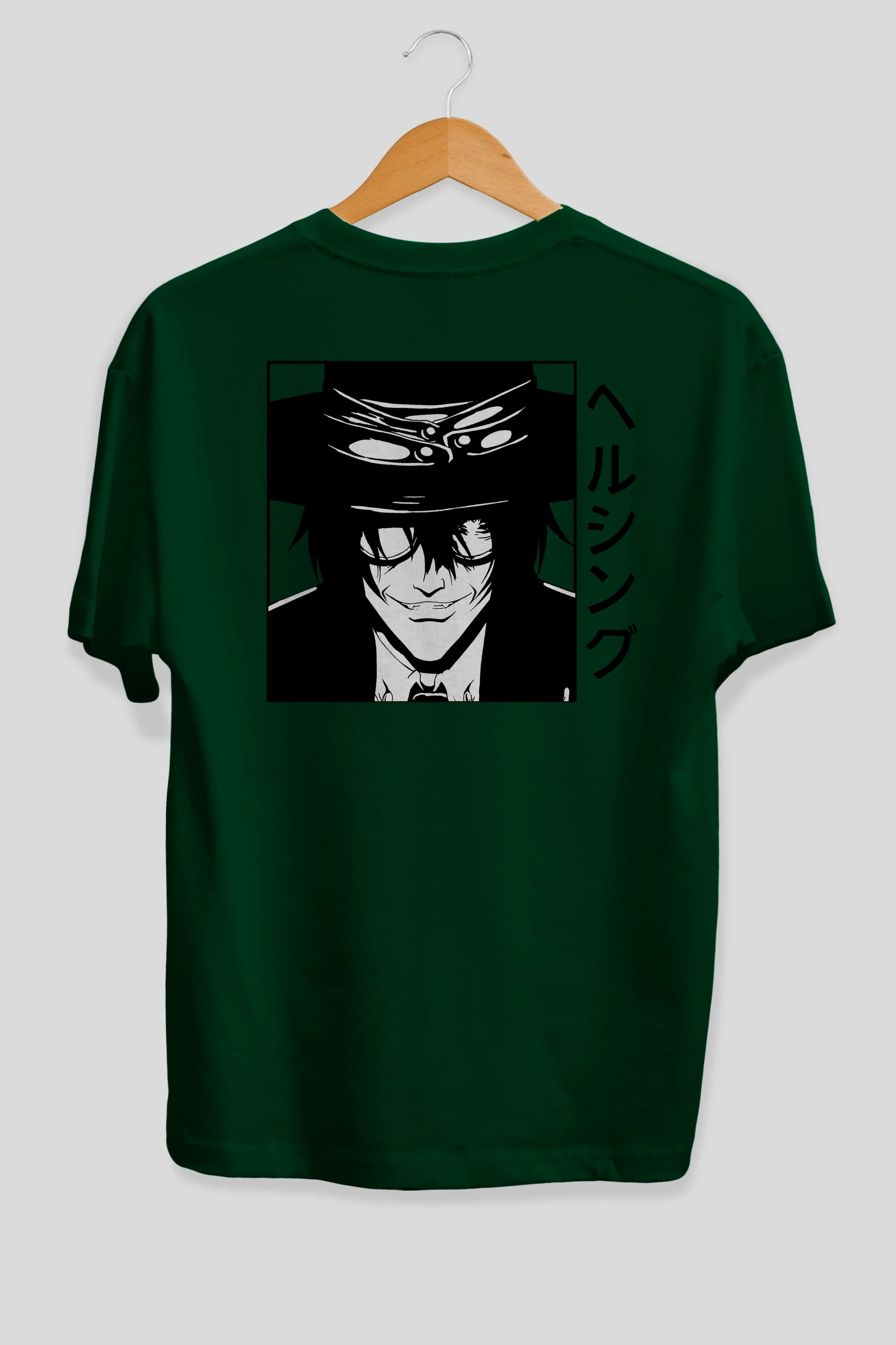 Alucard 1 Anime Arka Baskılı Oversize t-shirt Erkek Kadın Unisex