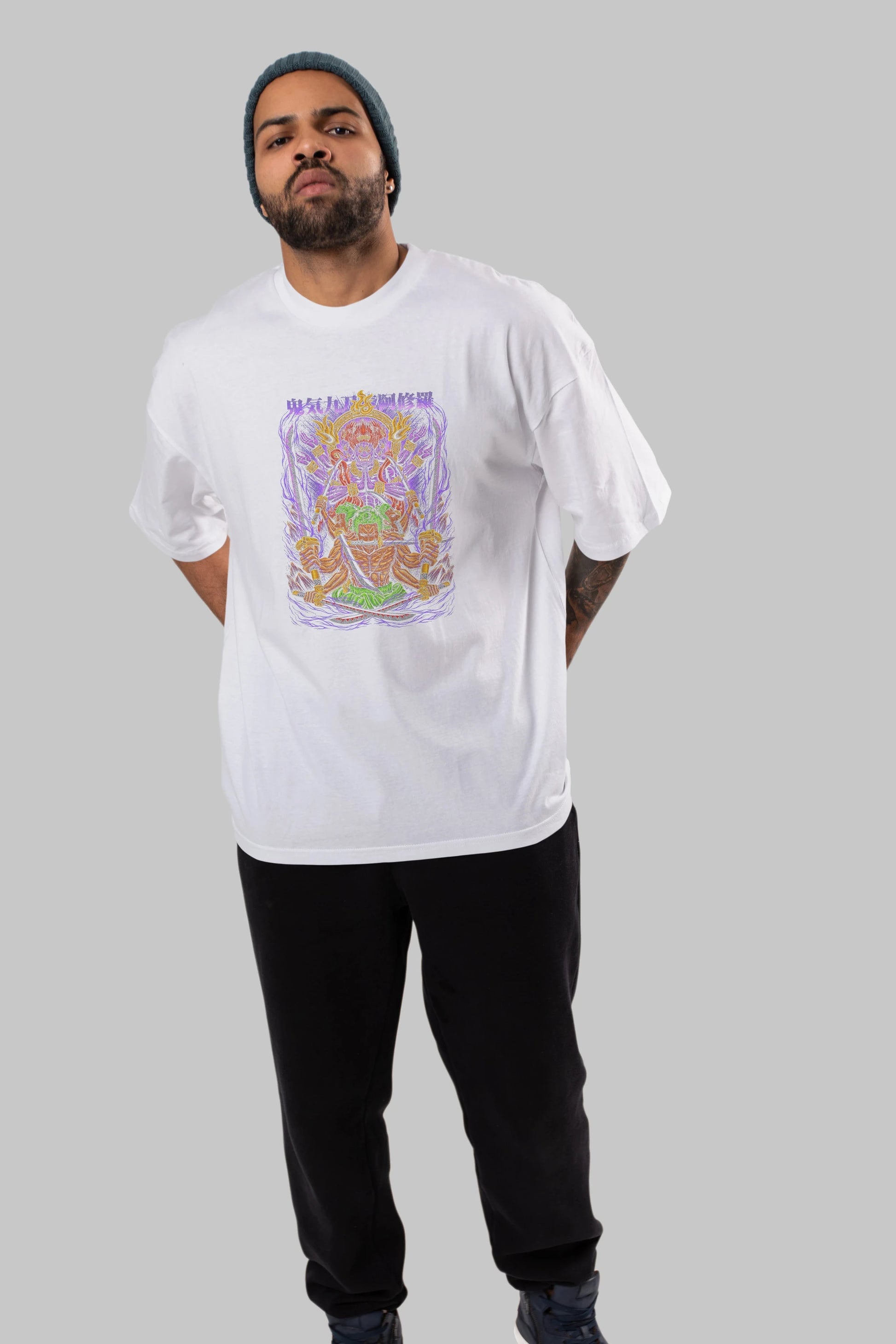 RORONOA ZORO 2 Anime Ön Baskılı Oversize t-shirt %100 pamuk Erkek Kadın Unisex