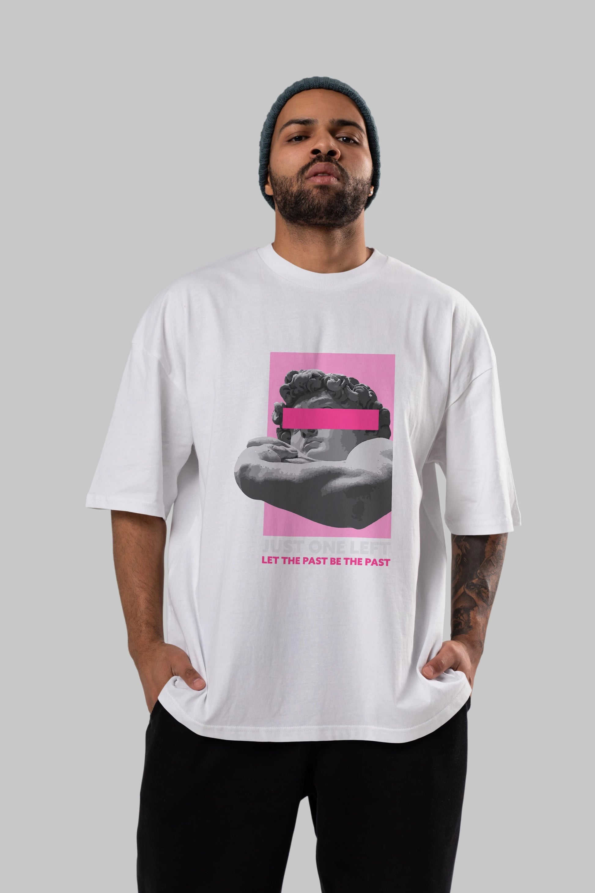 Just One Left Ön Baskılı Oversize t-shirt Erkek Kadın Unisex