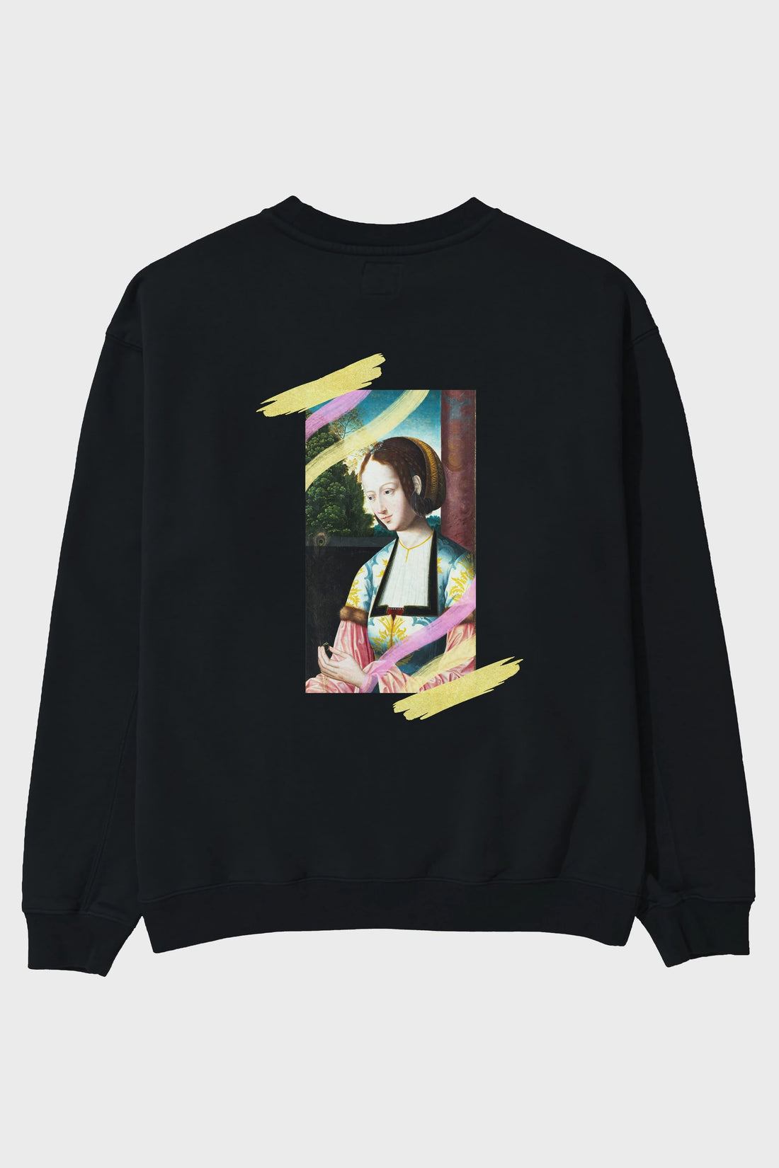 Woman Portrait Arka Baskılı Oversize Sweatshirt Erkek Kadın Unisex