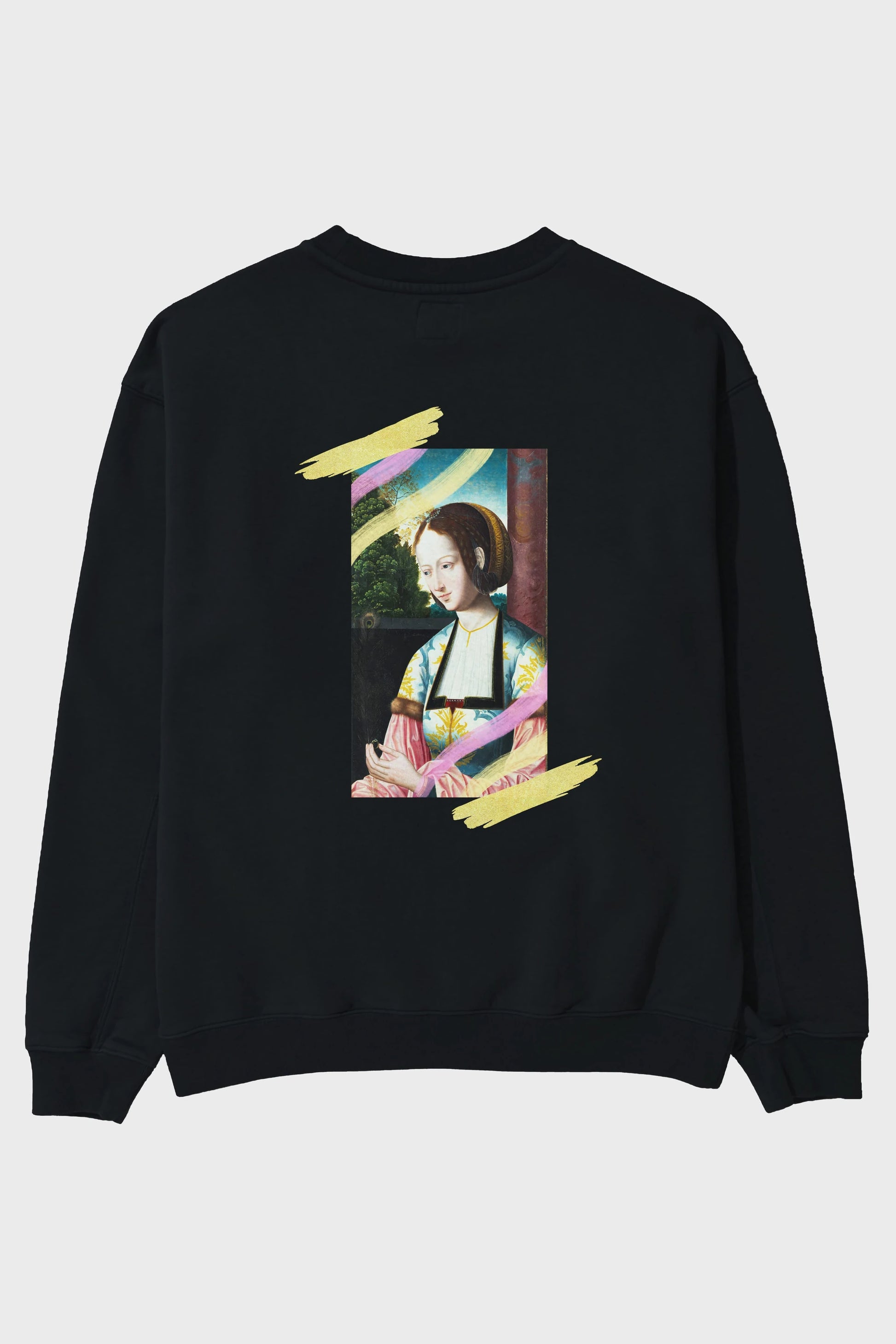 Woman Portrait Arka Baskılı Oversize Sweatshirt Erkek Kadın Unisex