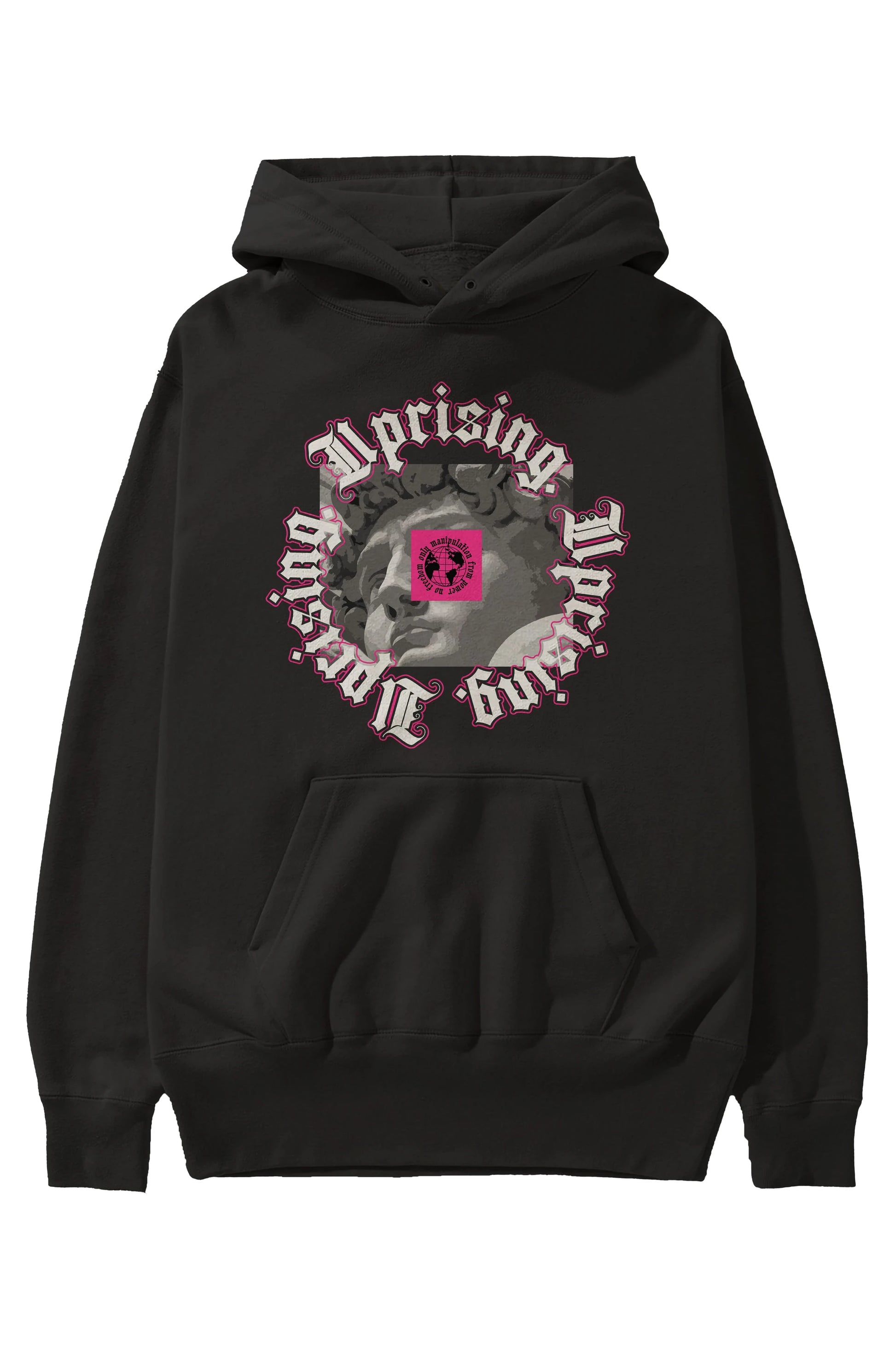 Uprising Ön Baskılı Hoodie Oversize Kapüşonlu Sweatshirt Erkek Kadın Unisex