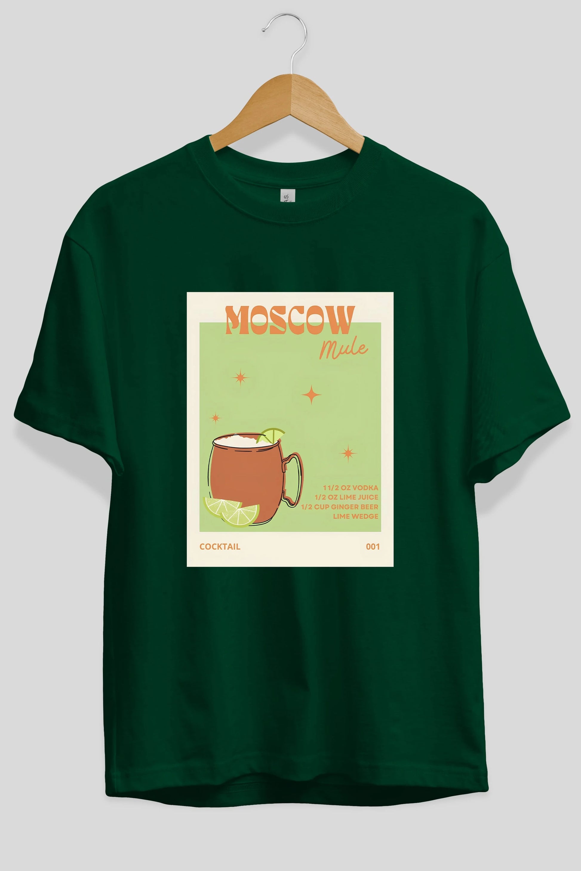 Moscow Mule 2 Ön Baskılı Oversize t-shirt Erkek Kadın Unisex %100 Pamuk Bisiklet Yaka tişort