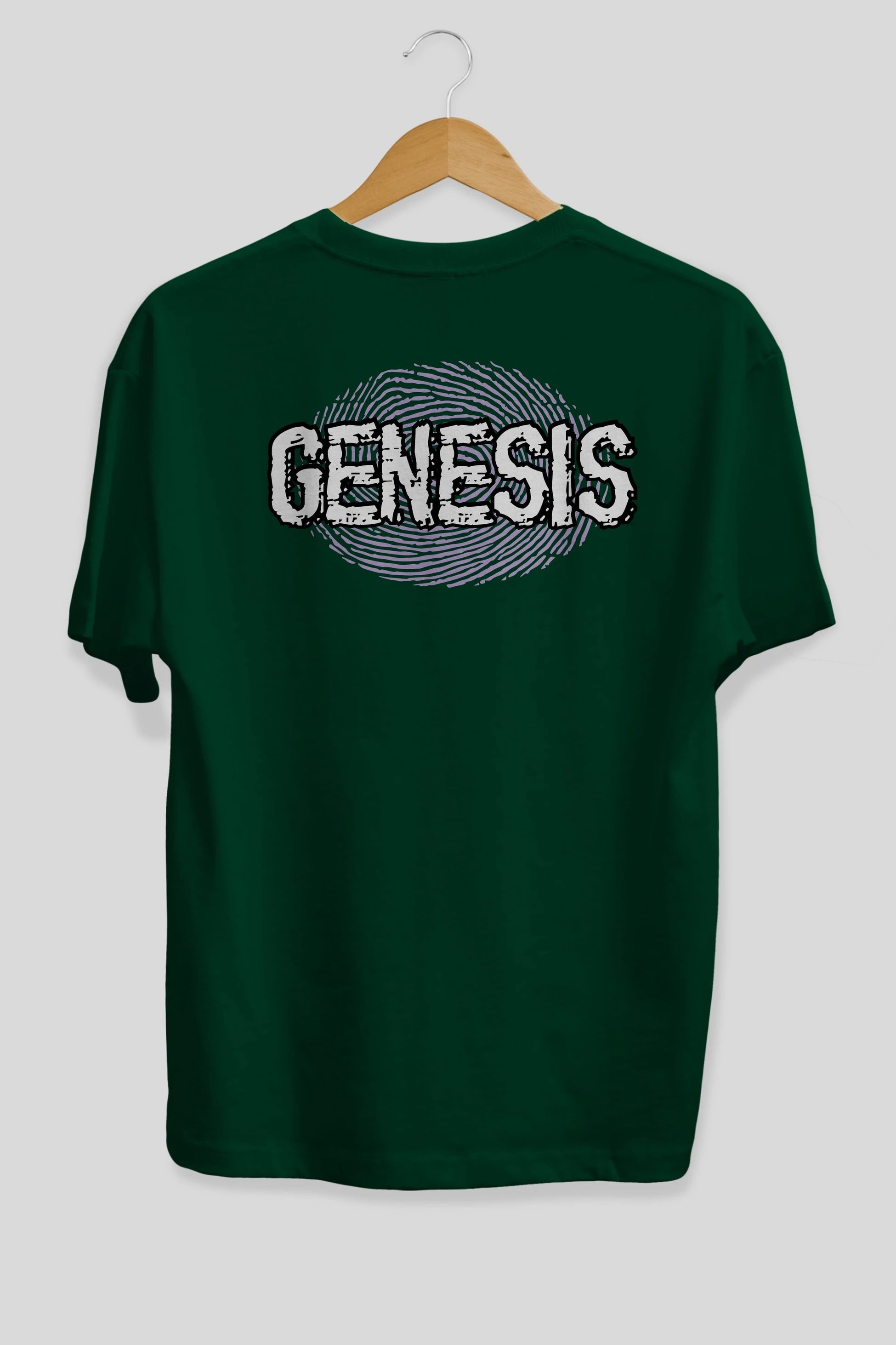 Genesis Arka Baskılı Oversize t-shirt Erkek Kadın Unisex
