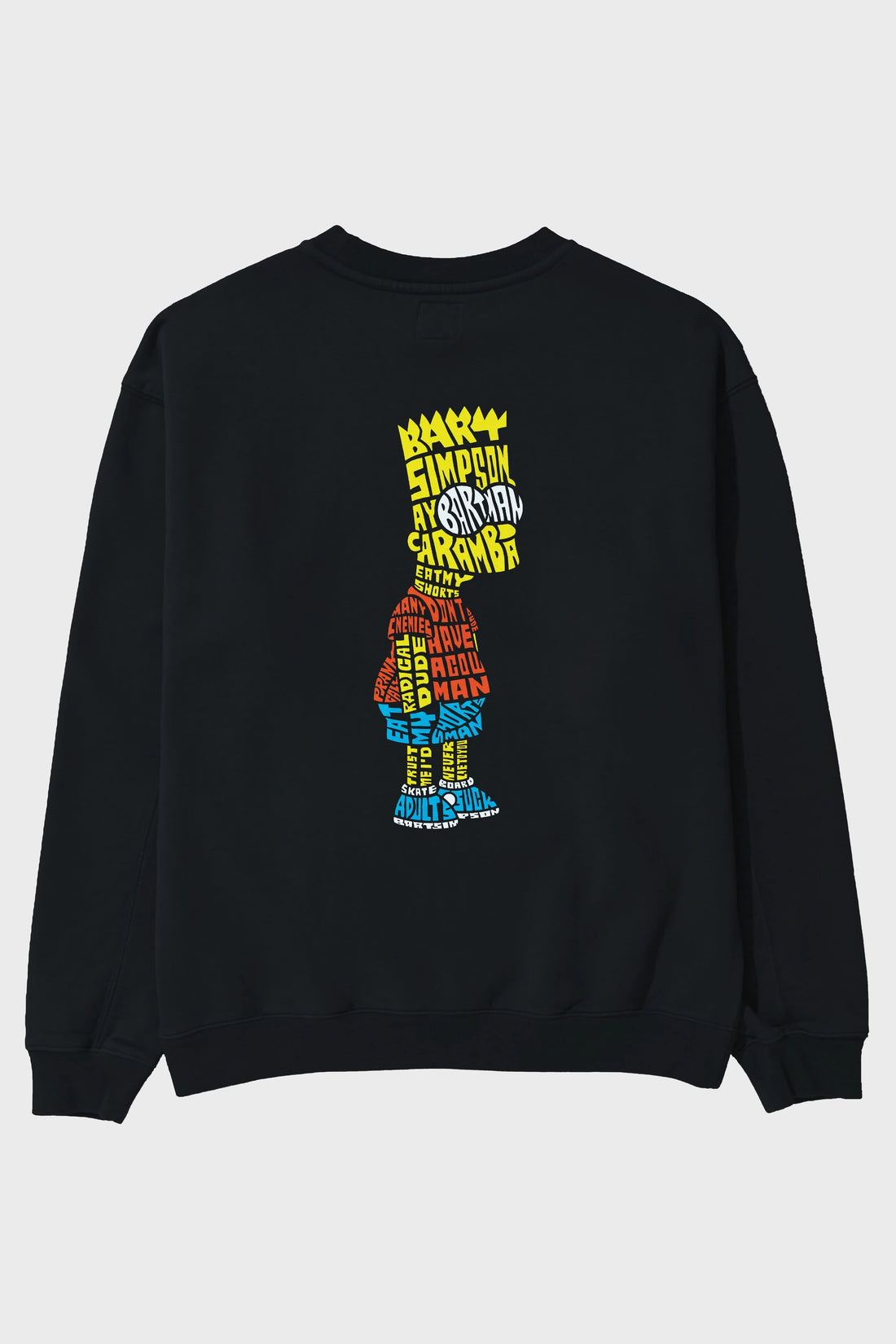Bart Simpson Arka Baskılı Oversize Sweatshirt Erkek Kadın Unisex
