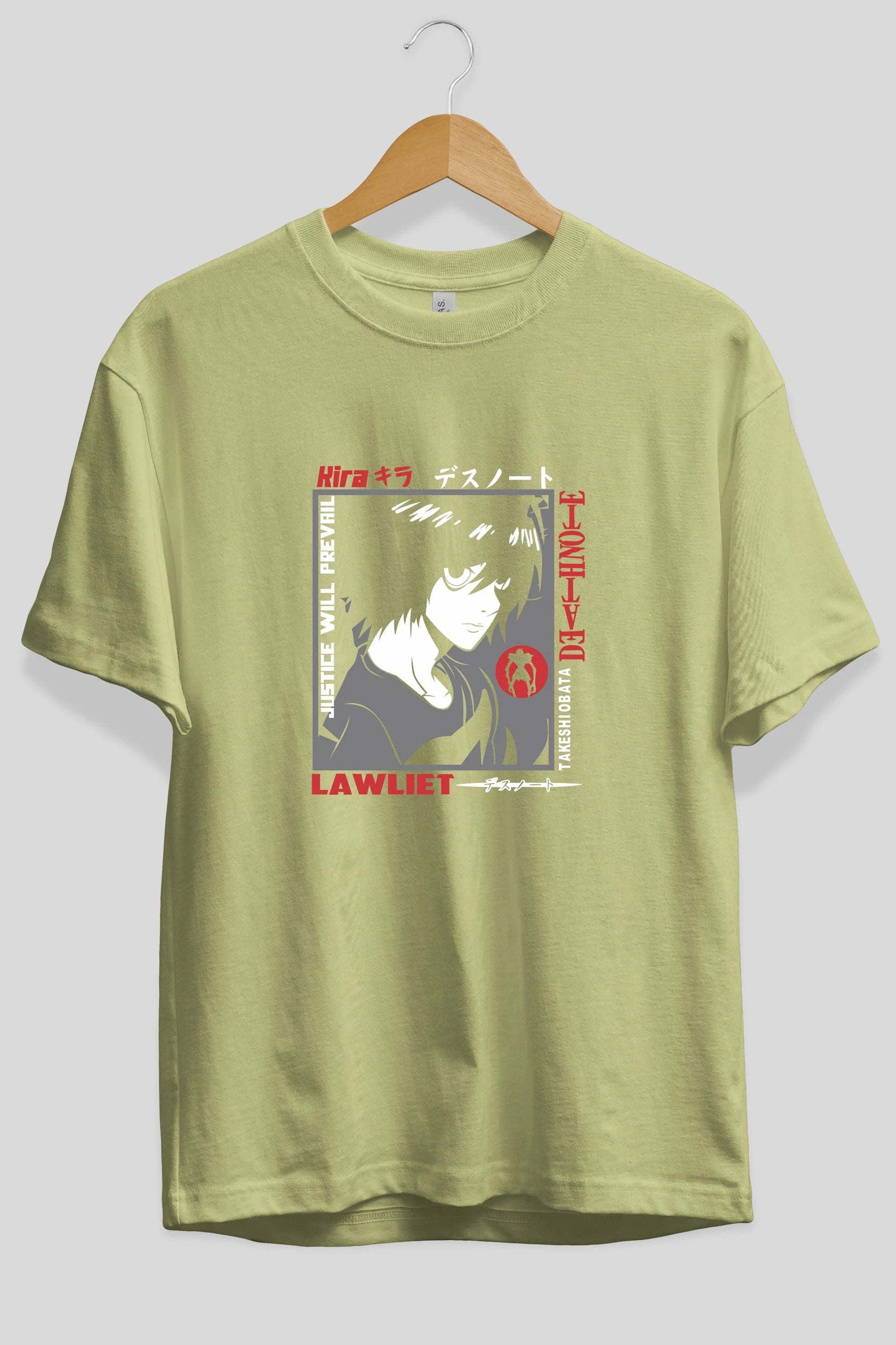 DEATH NOTE Anime Ön Baskılı Oversize t-shirt %100 pamuk Erkek Kadın Unisex