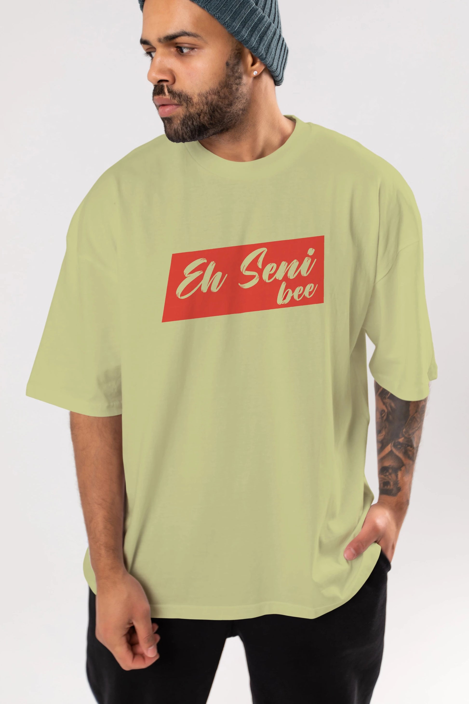 Eh Seni Be Ön Baskılı Oversize t-shirt %100 pamuk Erkek Kadın Unisex