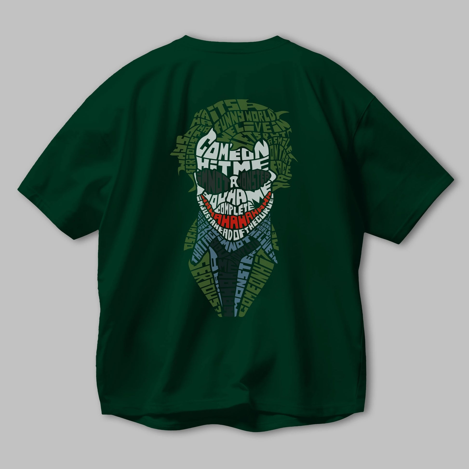 Why So Serious Arka Baskılı Oversize t-shirt %100 pamuk Erkek Kadın Unisex
