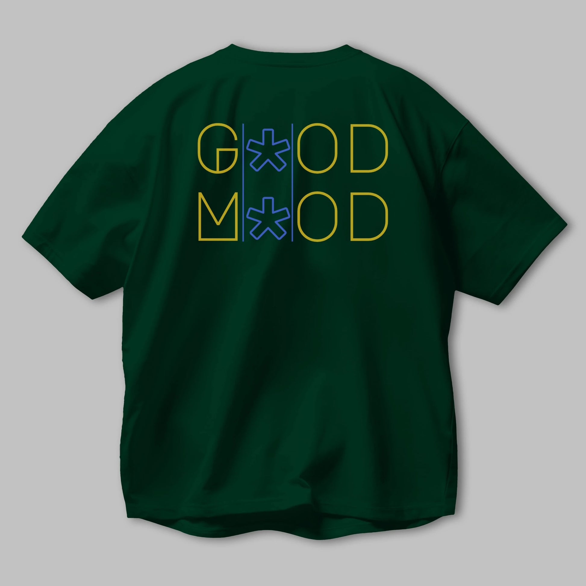 Good Mood Yazılı Arka Baskılı Oversize t-shirt Erkek Kadın Unisex