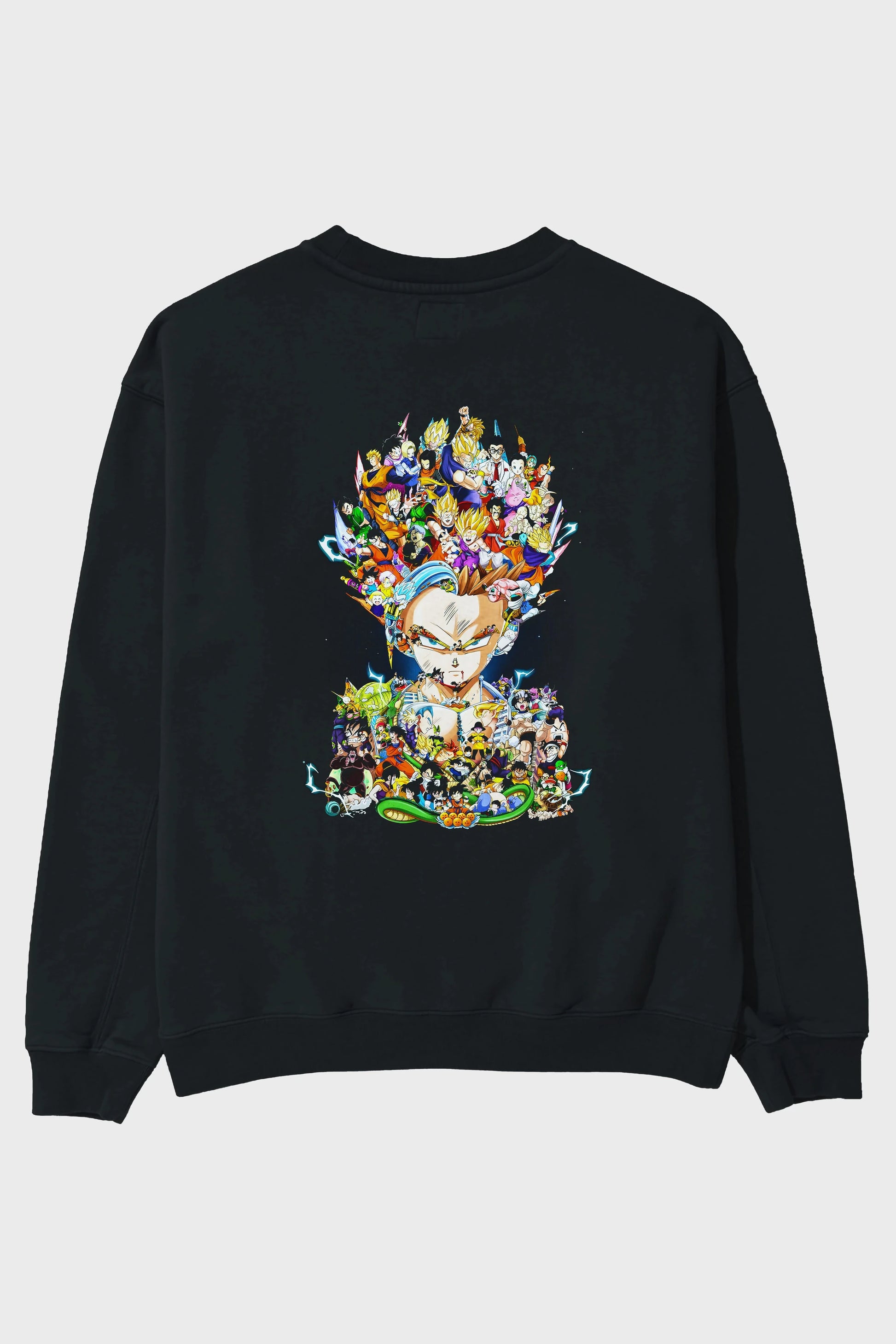 DRAGON BALL ART (2) Anime Arka Baskılı Oversize Sweatshirt Erkek Kadın Unisex