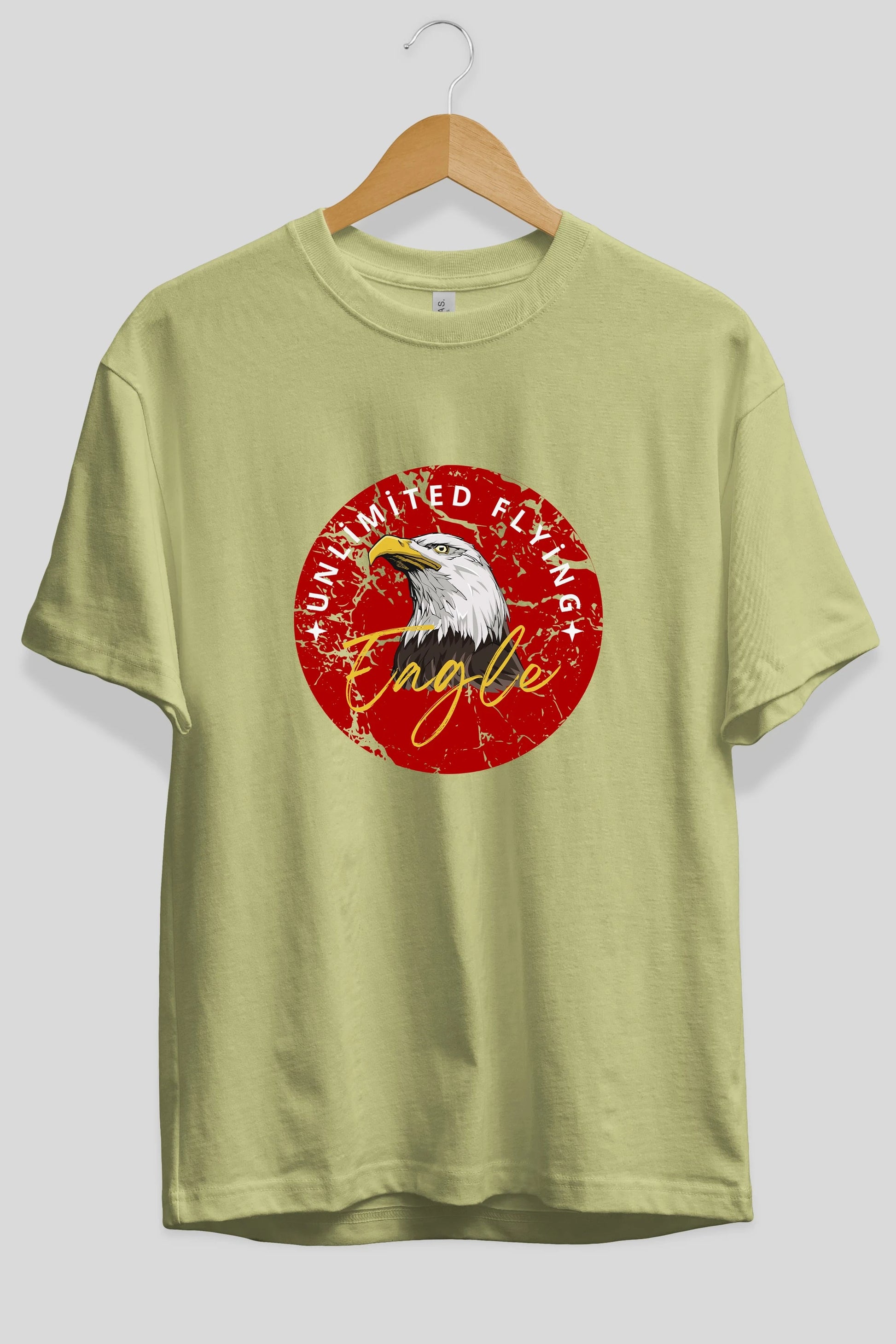 Unlimited Flying Yazılı Ön Baskılı Oversize t-shirt Erkek Kadın Unisex