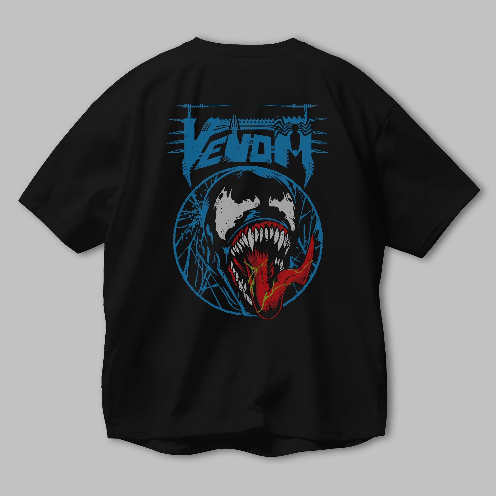 Venom (23) Arka Baskılı Oversize t-shirt Erkek Kadın Unisex %100 Pamuk Bisiklet Yaka tişort