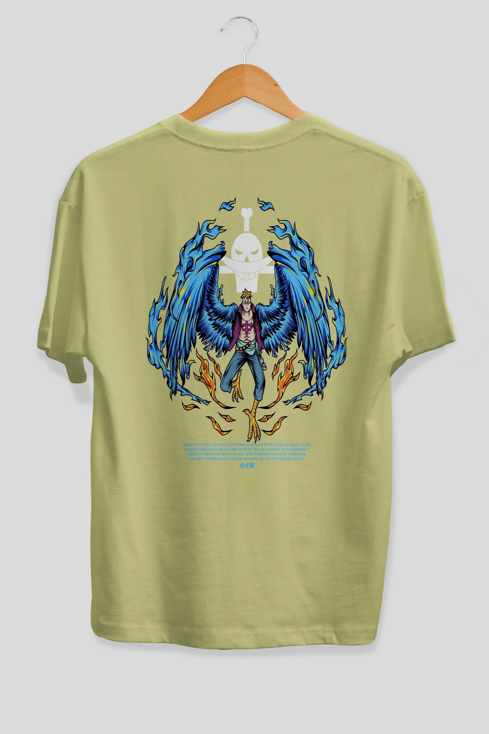 Marco Anime Arka Baskılı Oversize t-shirt Erkek Kadın Unisex