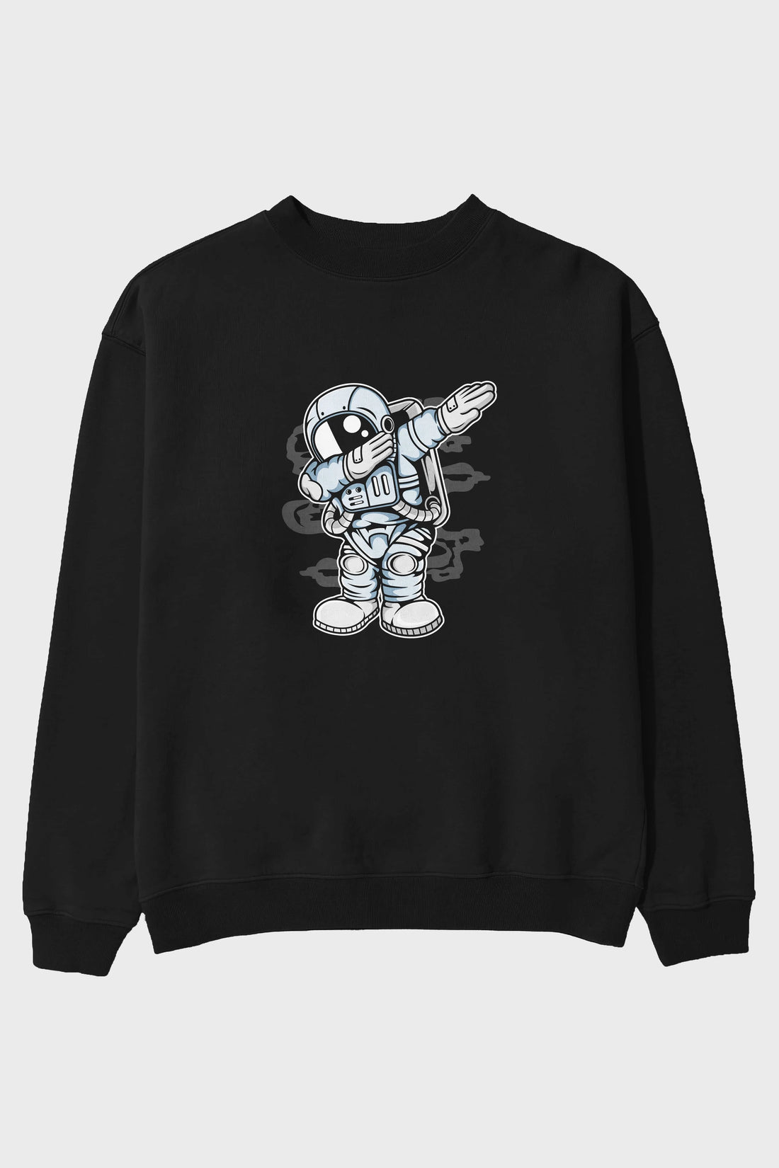 Astronaut Dab Ön Baskılı Oversize Sweatshirt Erkek Kadın Unisex