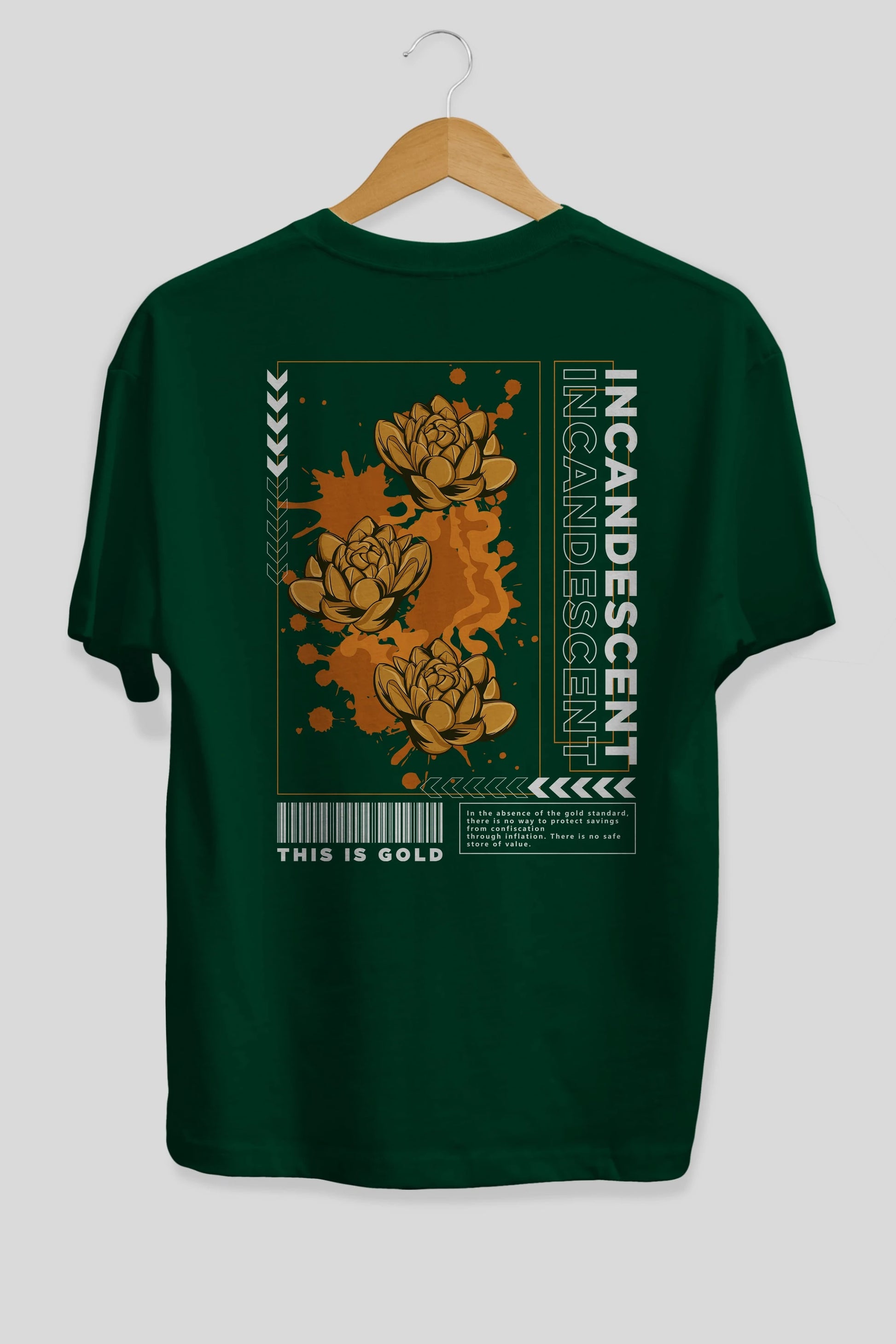 Incandescent Arka Baskılı Oversize t-shirt Erkek Kadın Unisex