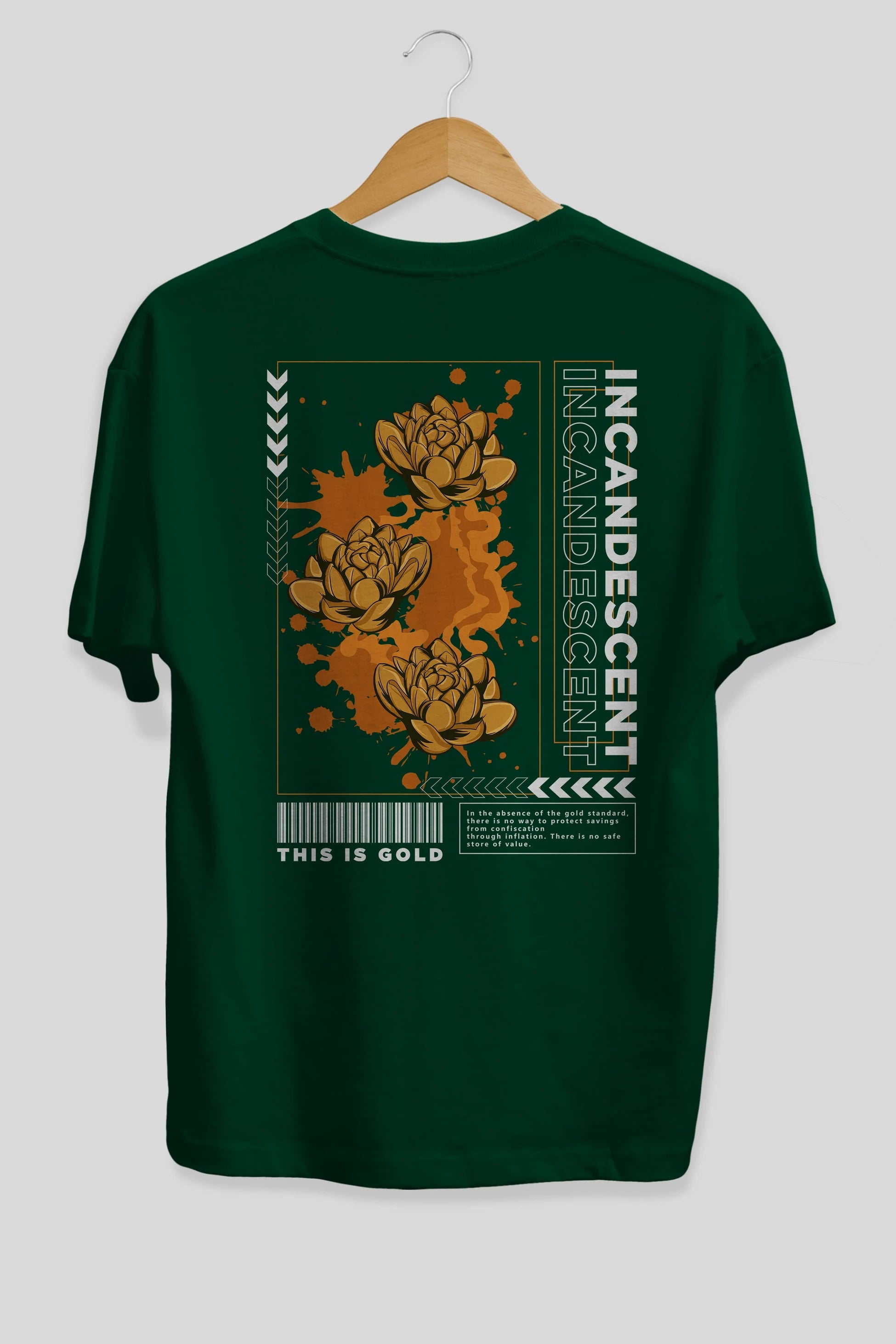 Incandescent Arka Baskılı Oversize t-shirt Erkek Kadın Unisex