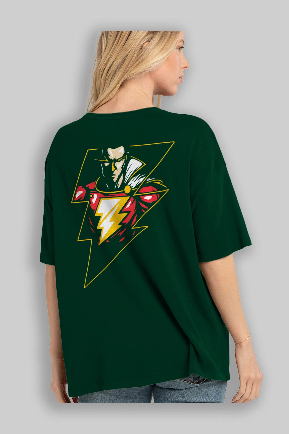 Flash Avengers (3) Arka Baskılı Oversize t-shirt Erkek Kadın Unisex %100 Pamuk Bisiklet Yaka tişort