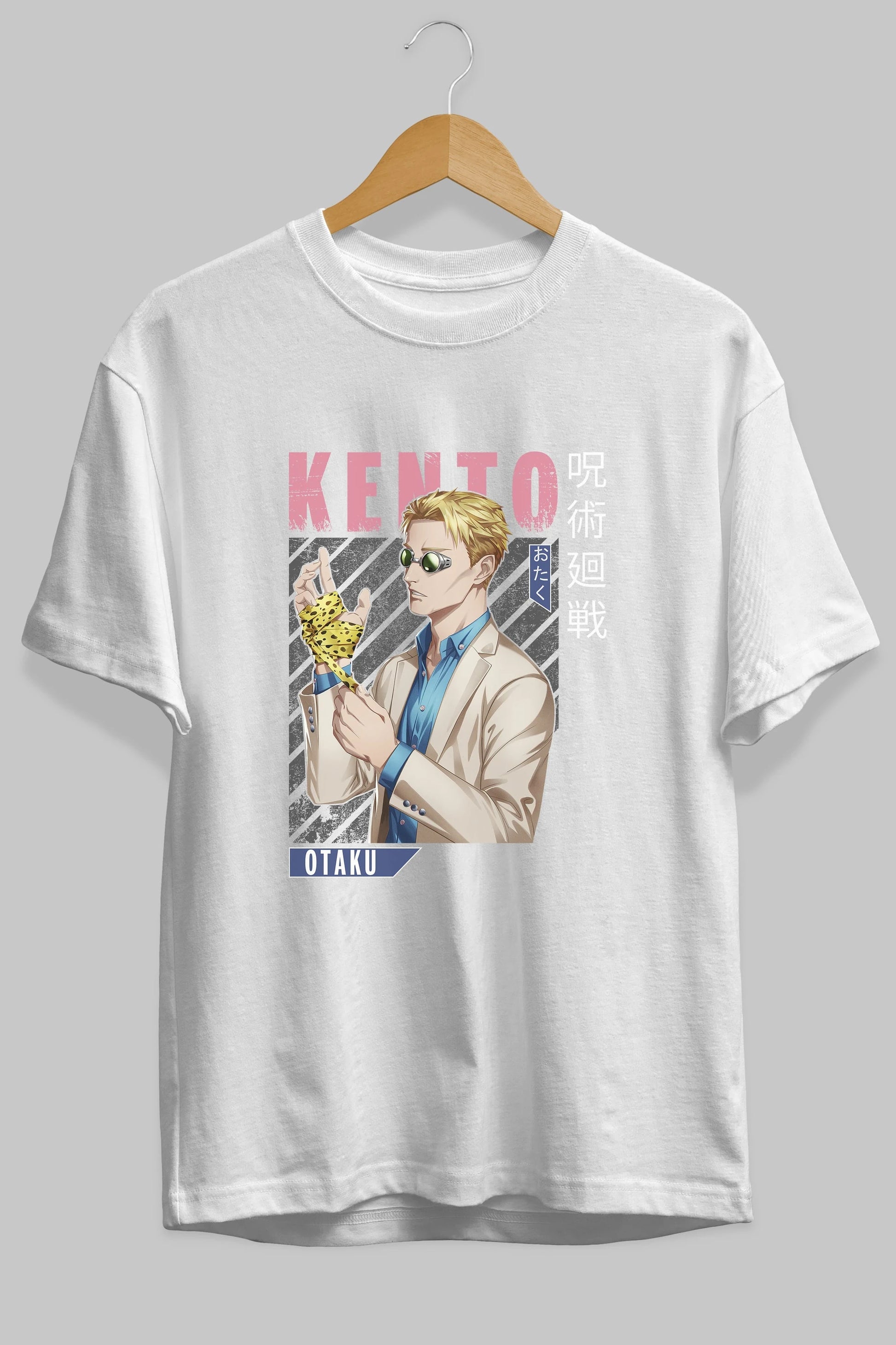 Kento Nanami Anime Ön Baskılı Oversize t-shirt %100 pamuk Erkek Kadın Unisex