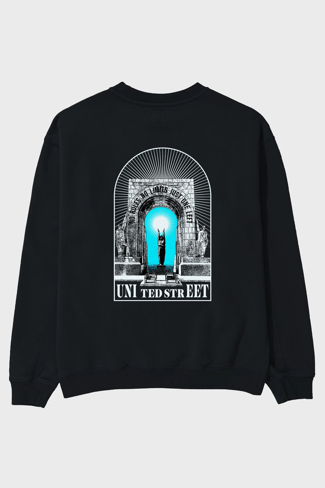 No Rules No Limits Arka Baskılı Oversize Sweatshirt Erkek Kadın Unisex