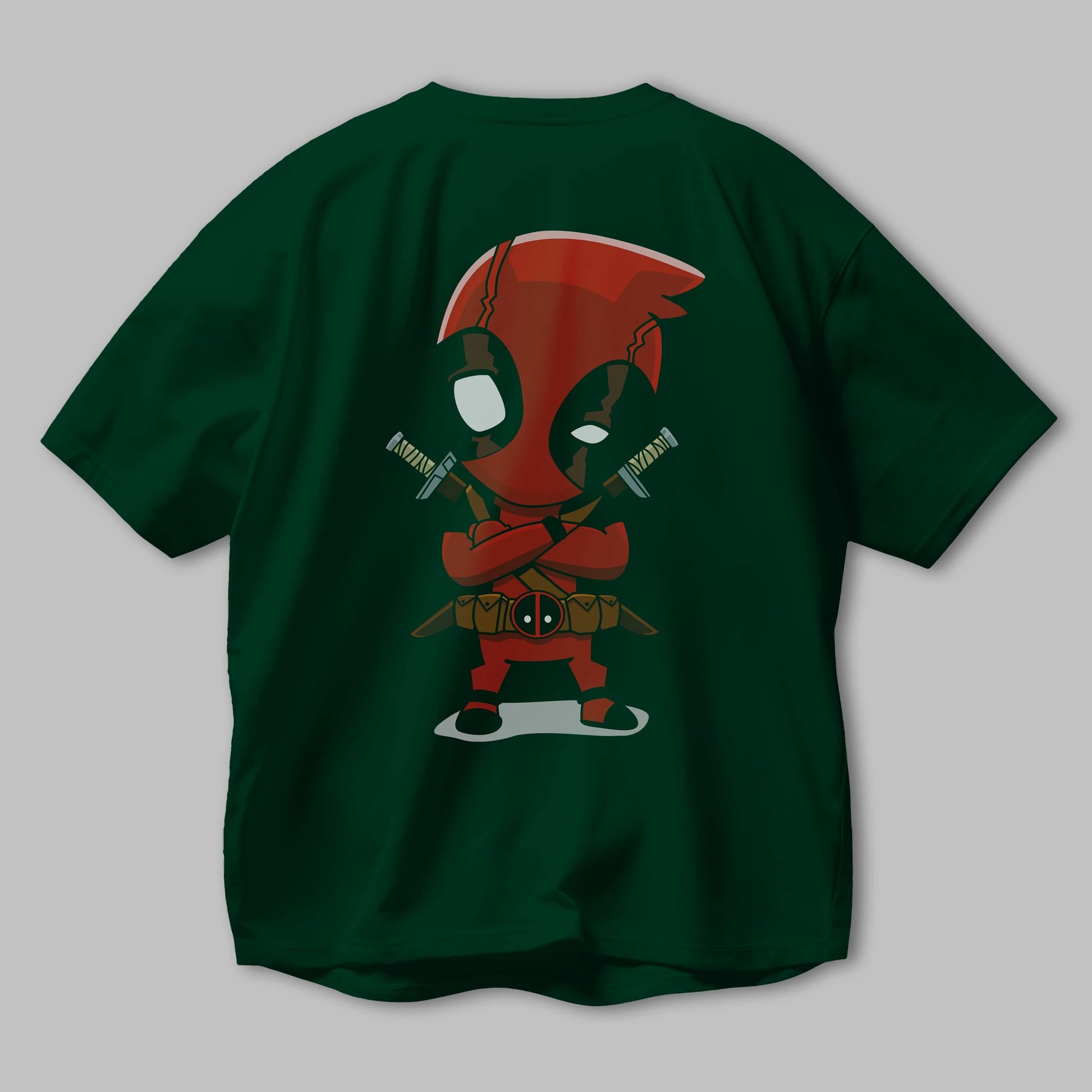 Deadpool (19) Arka Baskılı Oversize t-shirt Erkek Kadın Unisex %100 Pamuk Bisiklet Yaka tişort
