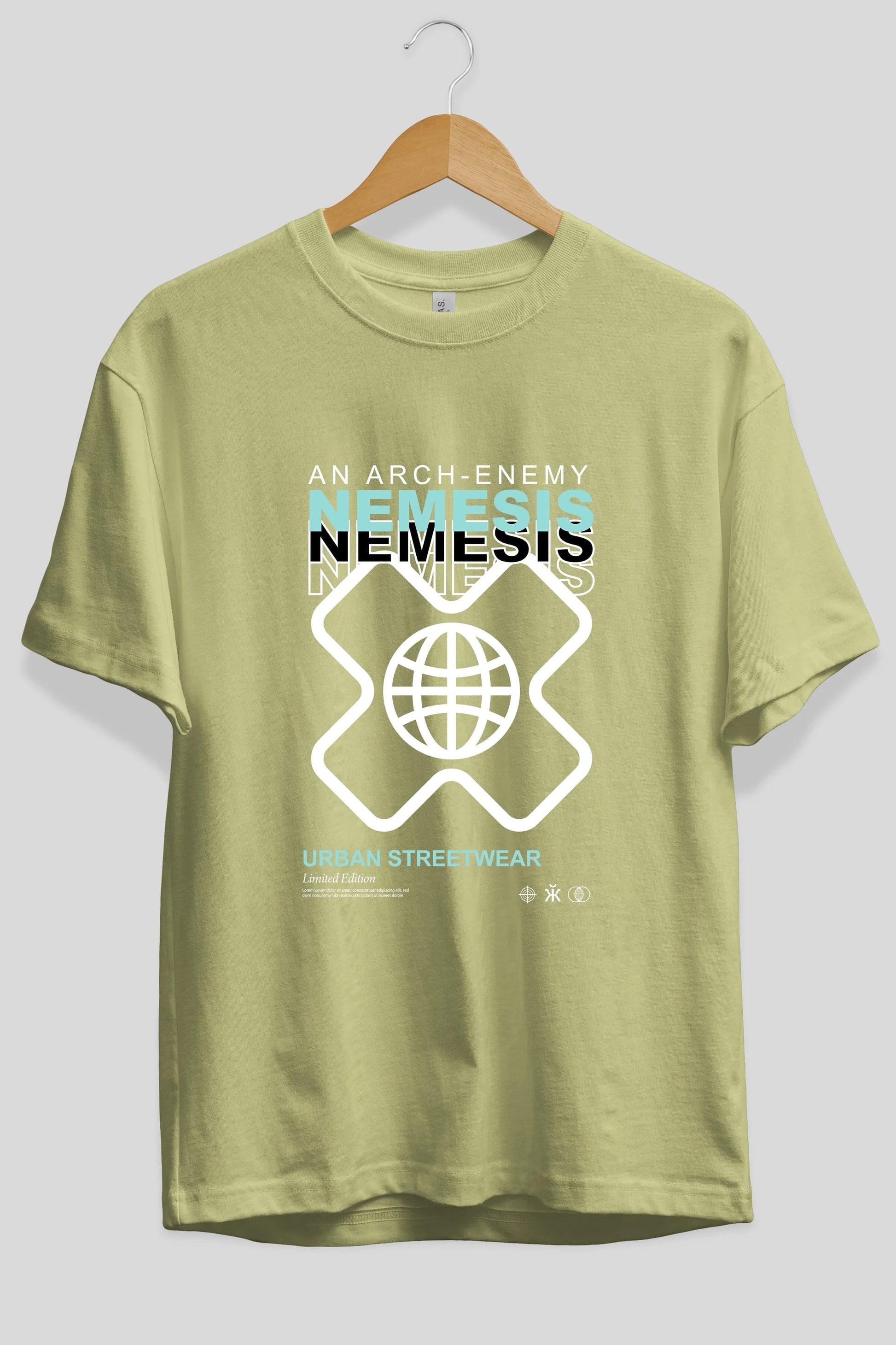 Nemesis Urban Ön Baskılı Oversize t-shirt Erkek Kadın Unisex