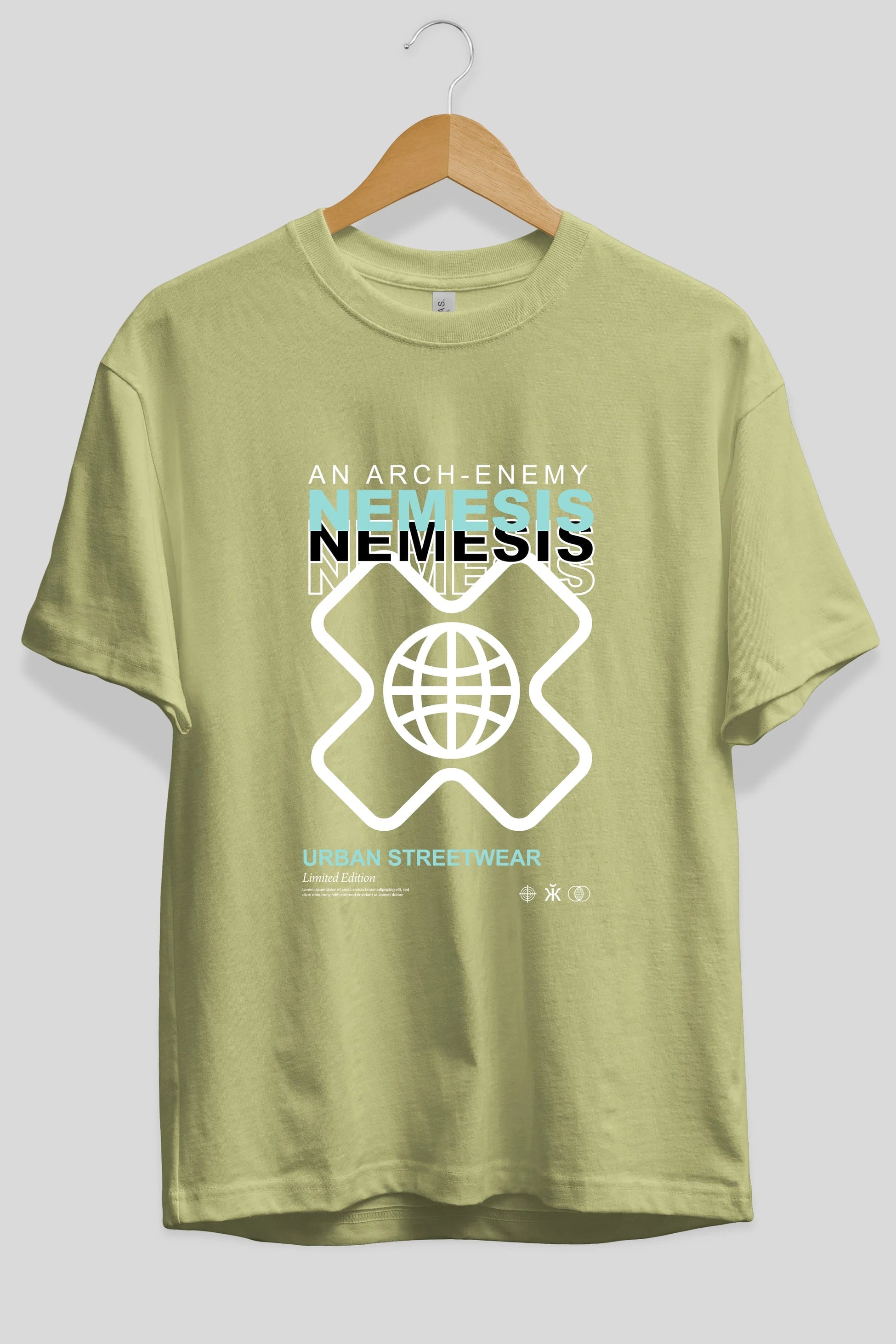Nemesis Urban Ön Baskılı Oversize t-shirt Erkek Kadın Unisex
